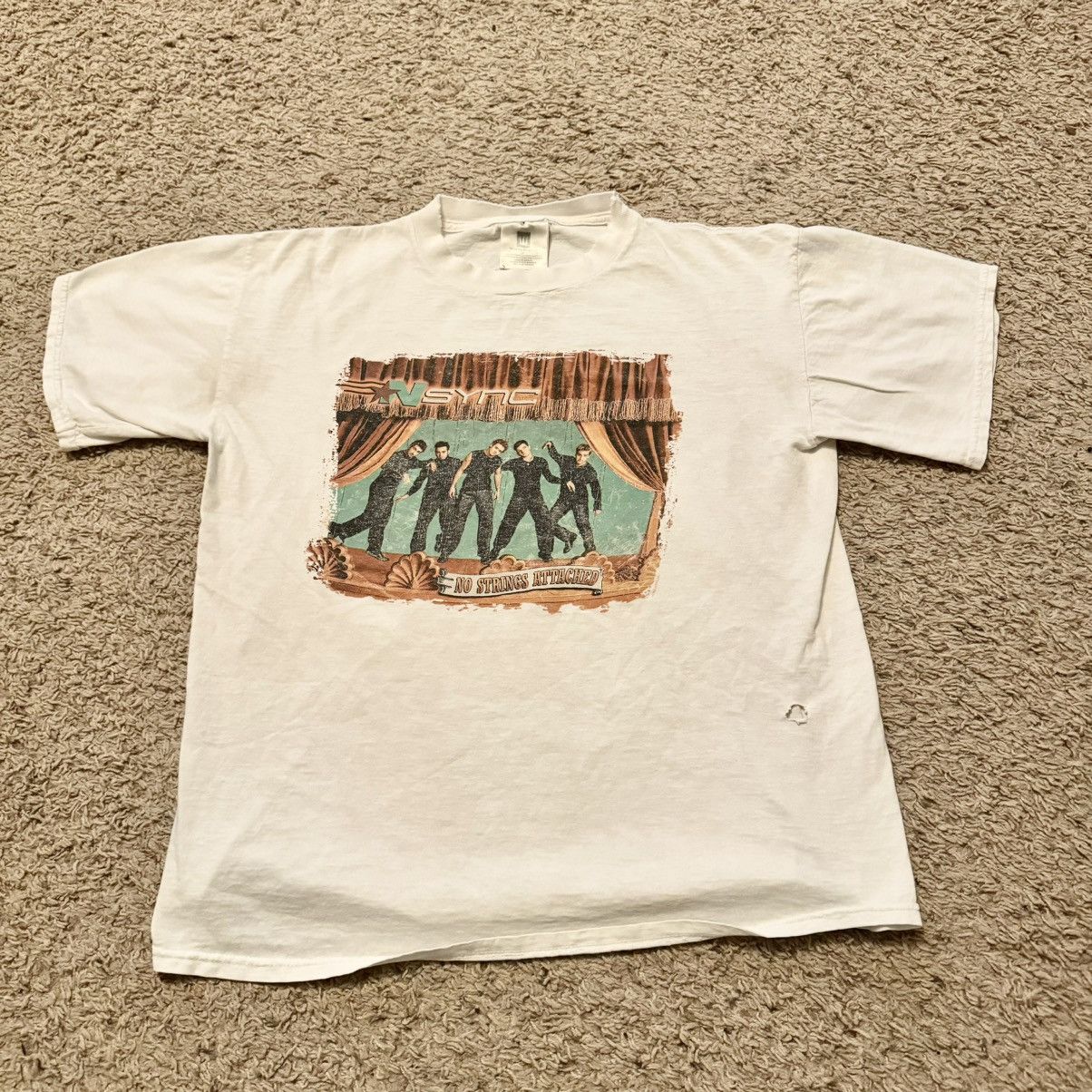 Band Tees × Vintage Y2K VINTAGE *NSYNC NO STRINGS ATTACHED TOUR TEE! Size US L / EU 52-54 / 3 - 6 Thumbnail