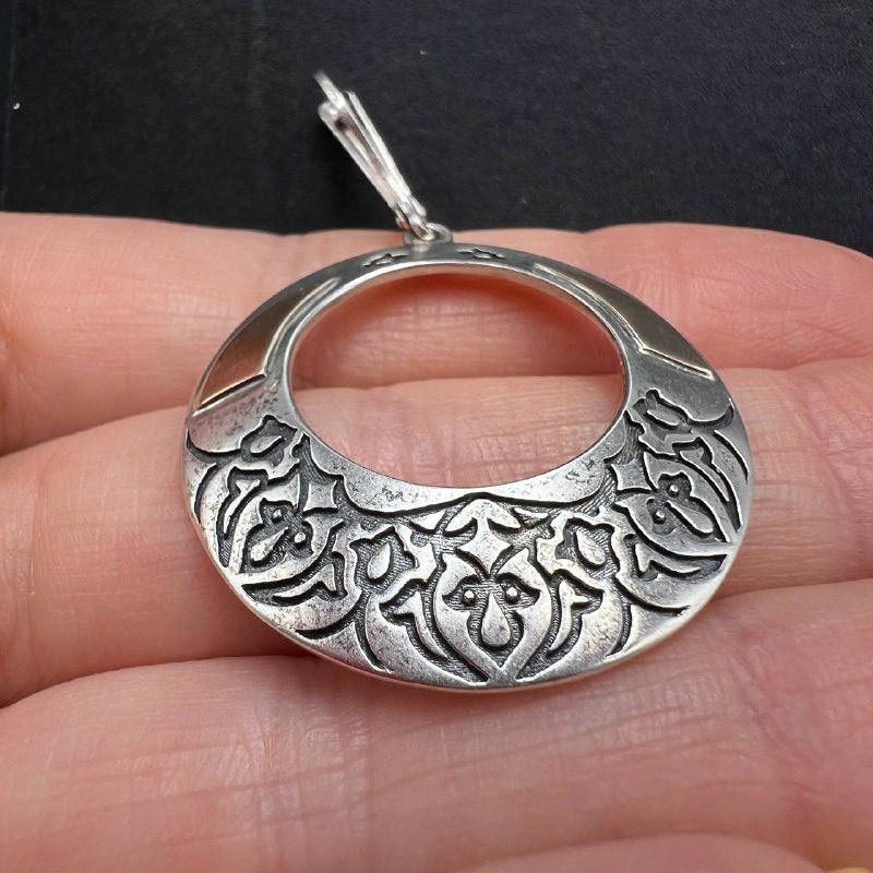 Vintage Vintage 925 Silver 14K Gold Earrings Floral Engraved 8.6gr Size ONE SIZE - 5 Thumbnail