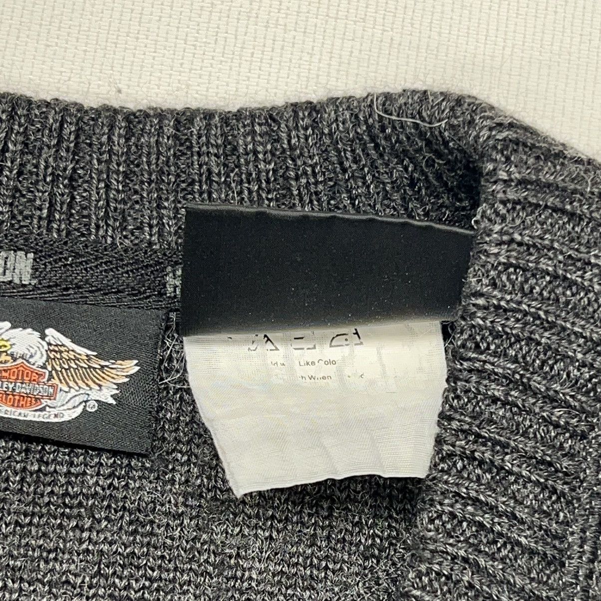 Harley Davidson Harley Davidson Sweater Grey Wool Knit Crewneck Logo Biker Size US XL / EU 56 / 4 - 6 Thumbnail