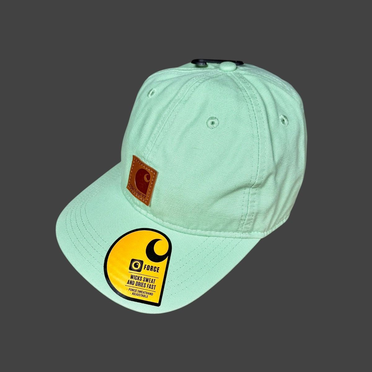 Carhartt Carhartt Men’s Force Light Green Baseball Hat Sz OS Size ONE SIZE - 6 Thumbnail