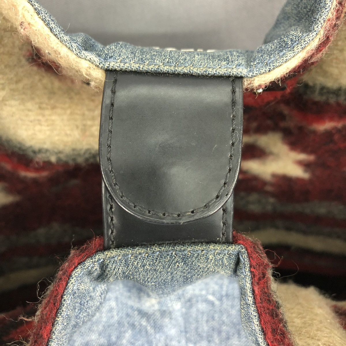 Diesel Vintage Diesel Tote Bag Denim Navajo Wool Lining Size ONE SIZE - 6 Thumbnail