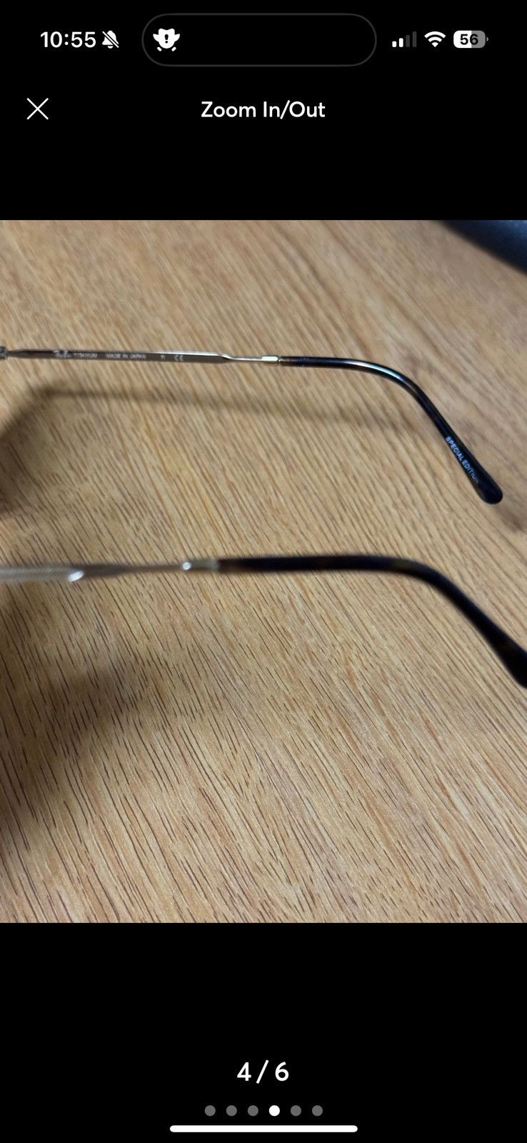 RayBan Ray-Ban Aviator Titanium Sunglasses Polarized Size ONE SIZE - 4 Thumbnail