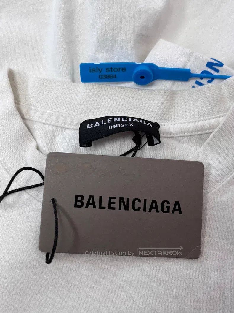 Balenciaga Balenciaga Logo Letter Printed Crewneck Short Sleeve T-Shi Size US XS / EU 42 / 0 - 5 Thumbnail