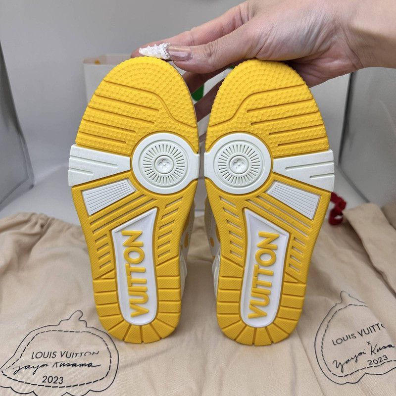 Louis Vuitton Yayoi Kusama x Louis Vuitton Stylish Low-Top Trainers -2508 Size US 5.5 / EU 38 - 4 Thumbnail