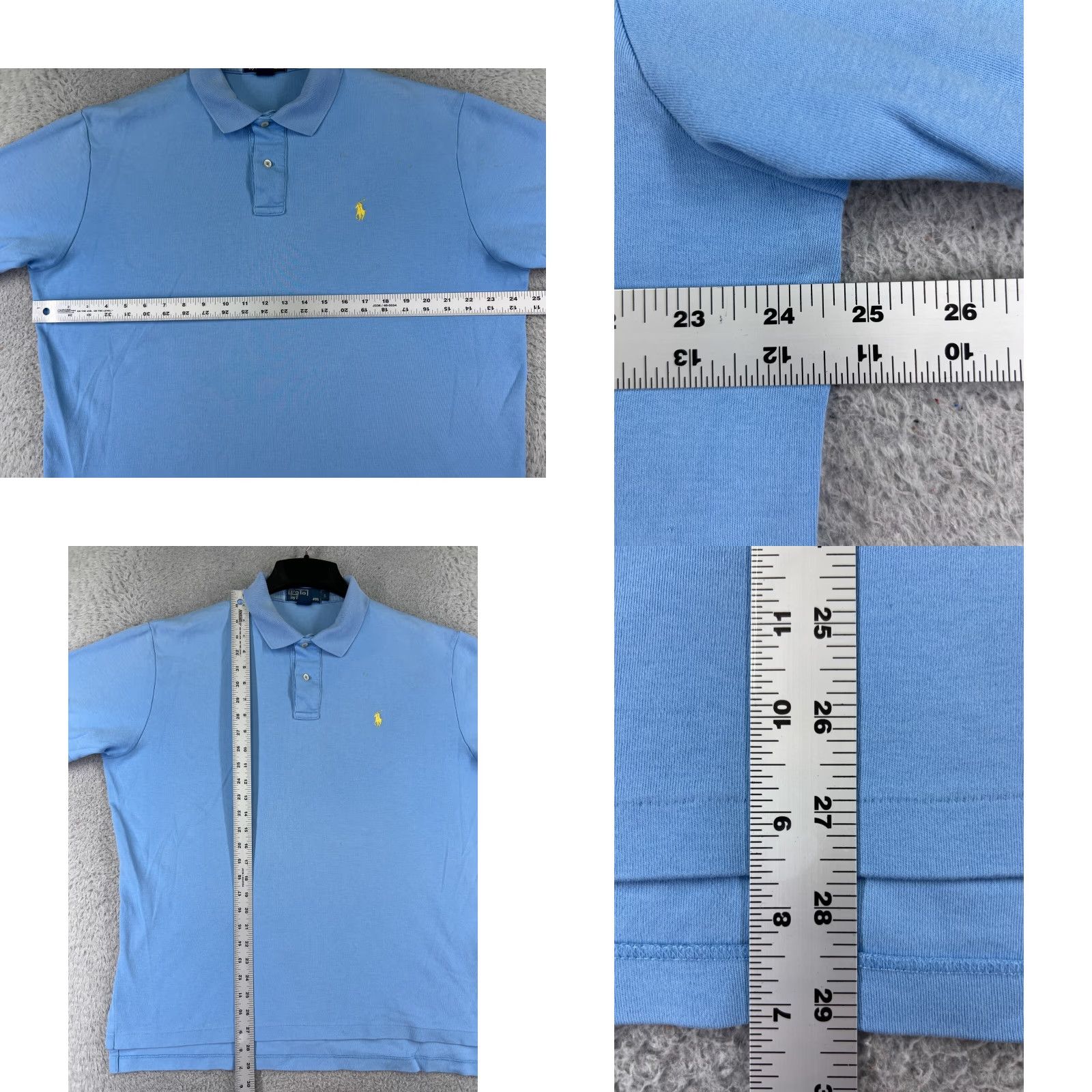 Ralph Lauren VINTAGE Polo Ralph Lauren Shirt Men Large Blue Jersey Oversized Golf Classic Size US L / EU 52-54 / 3 - 8 Thumbnail