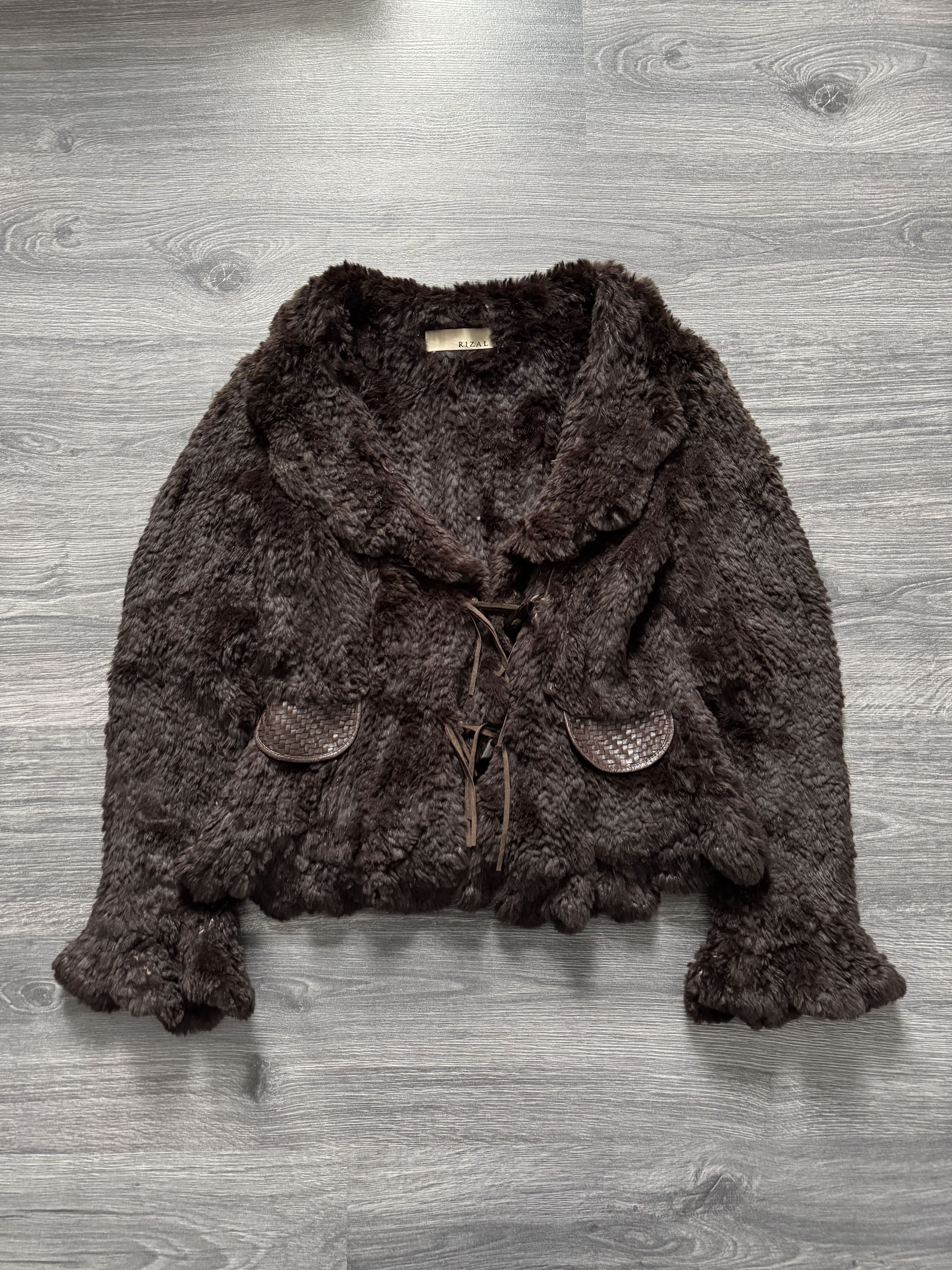 Japanese Brand Rizal Women's Real Fur and Leather Jacket Brown Luxury Coat Size M / US 6-8 / IT 42-44 - 4 Thumbnail