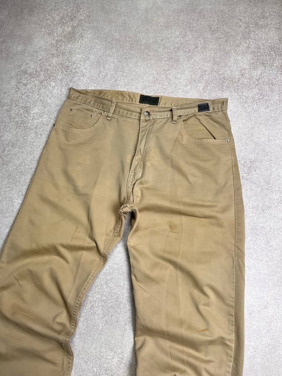 Versace × Vintage VINTAGE VERSACE MEDUSA BAGGY DISTRESSED AVANTGARDE PANTS Y2K Size US 38 / EU 54 - 3 Thumbnail