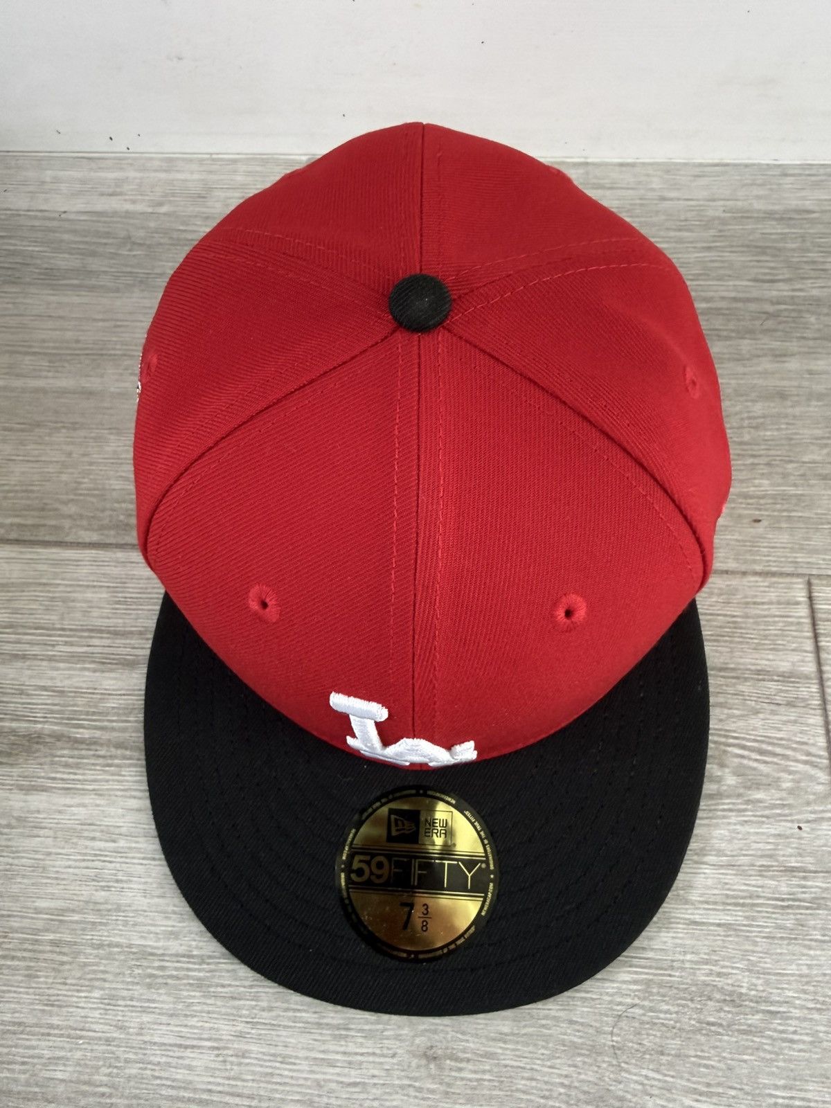 New Era Los Angeles Dodgers Hat Club New Era Red Black Fitted 7 3/8 Size ONE SIZE - 6 Thumbnail