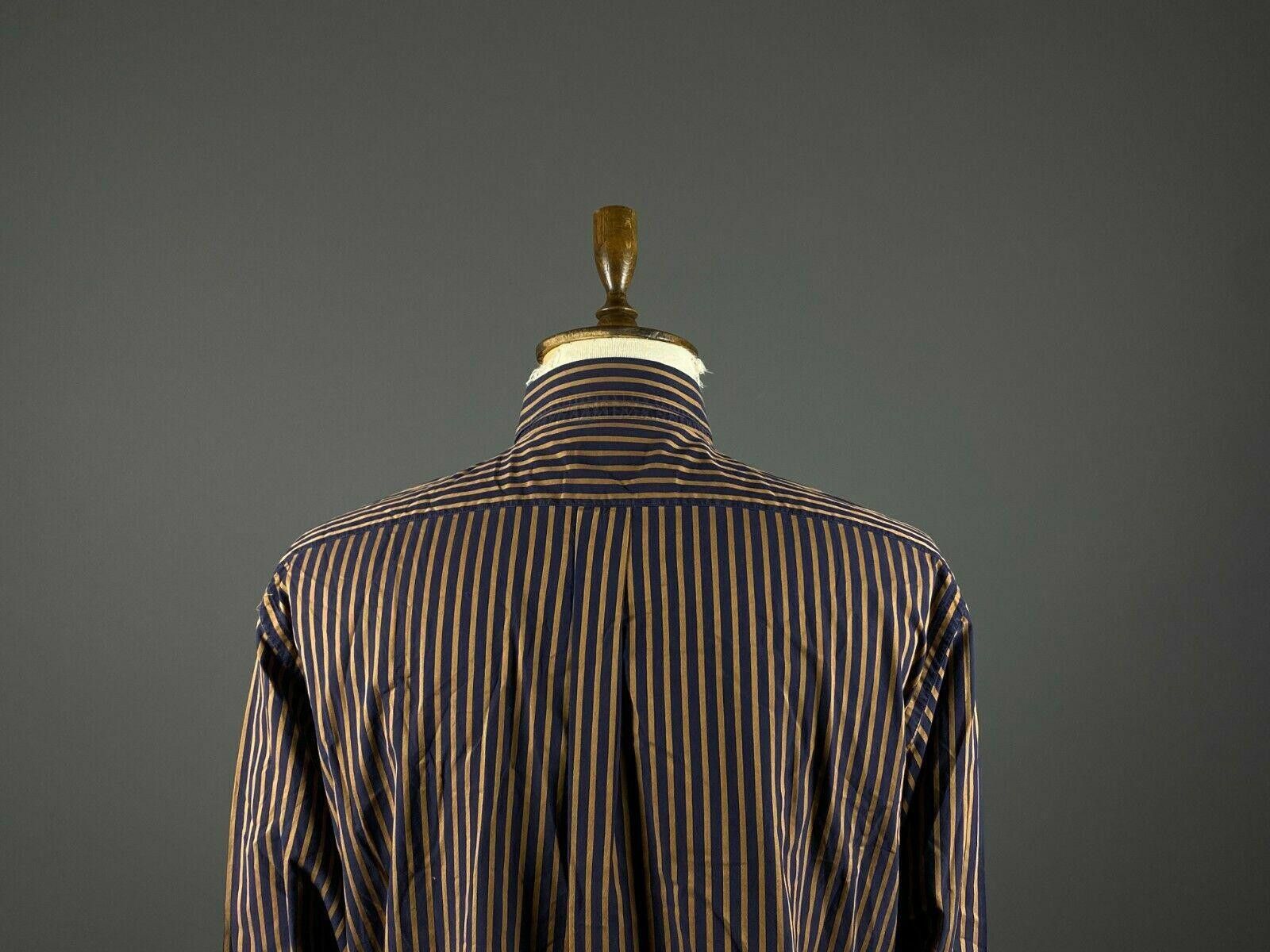 Brioni Men Brioni Stripe One Pocket Button Up Dress Shirt Size US M / EU 48-50 / 2 - 8 Thumbnail