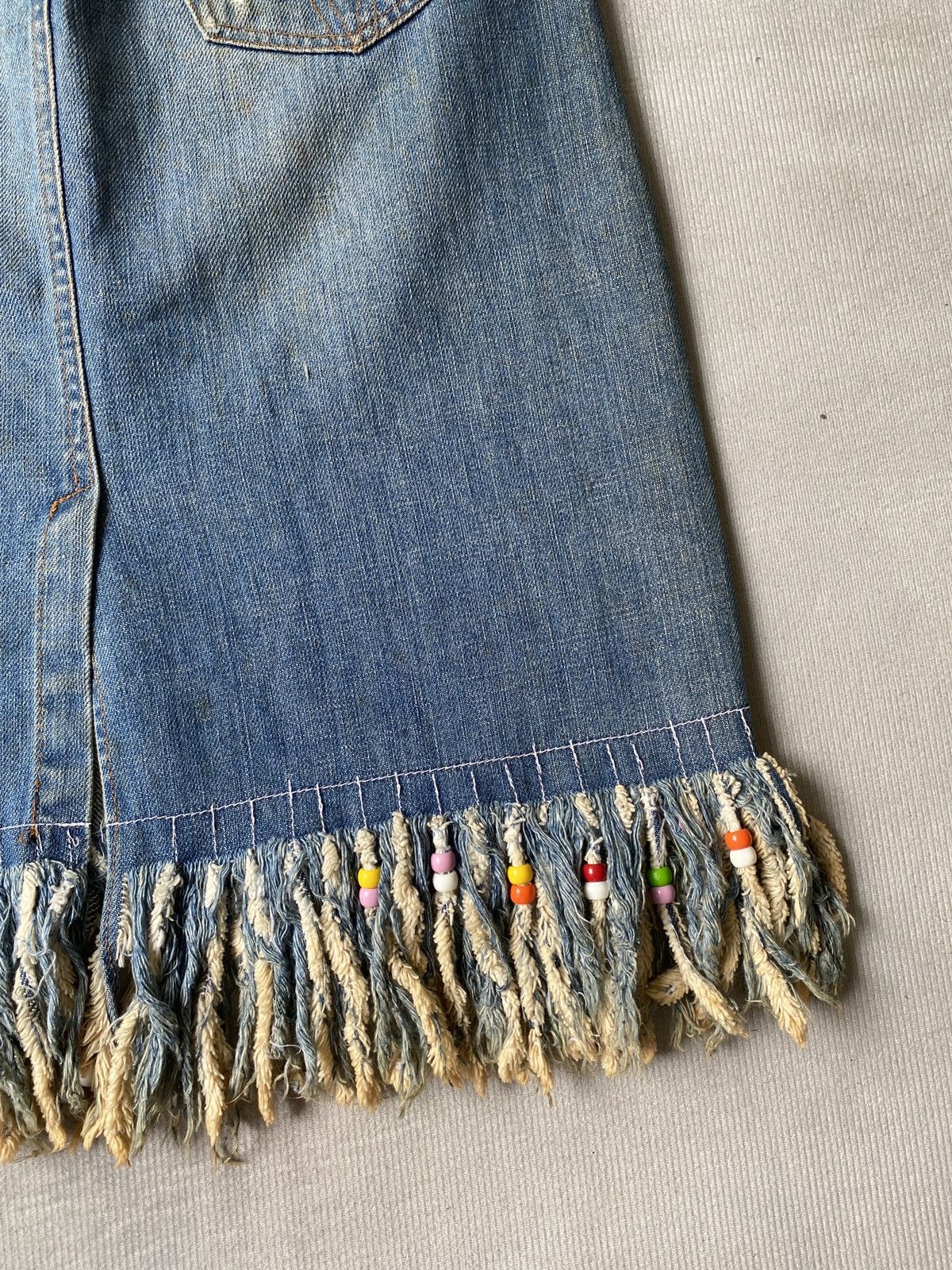 Dolce & Gabbana Vintage 90’s Dolce & Gabbana Distressed Midi Skirt Size 25" / US 0 / IT 36 - 15 Thumbnail