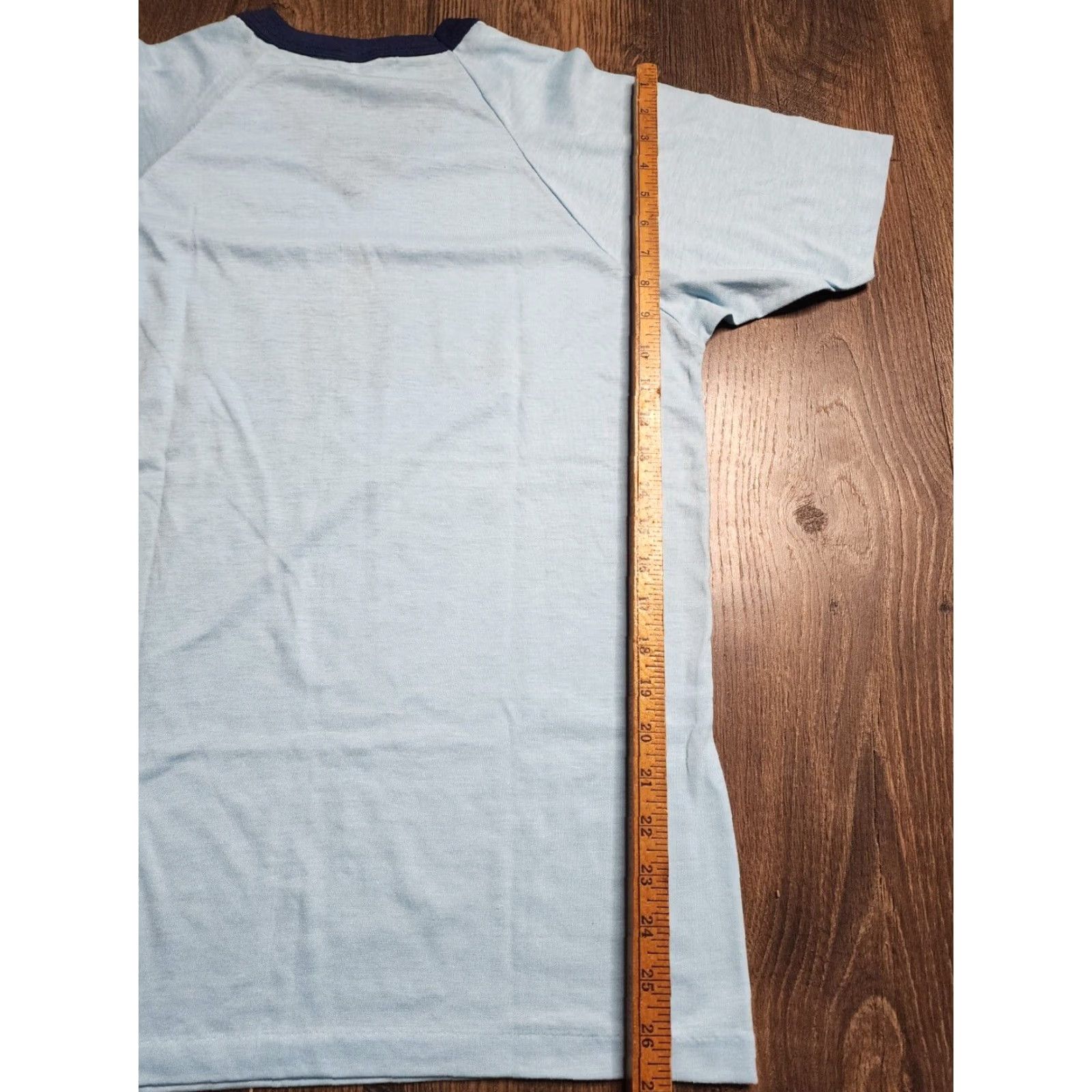 Vintage VINTAGE Sunshine Key FL T-Shirt Mens L Short Sleeve Blue 70s 70s Beach Logo Cotton Blend Regular Slim Fit Mens Size US L / EU 52-54 / 3 - 4 Thumbnail