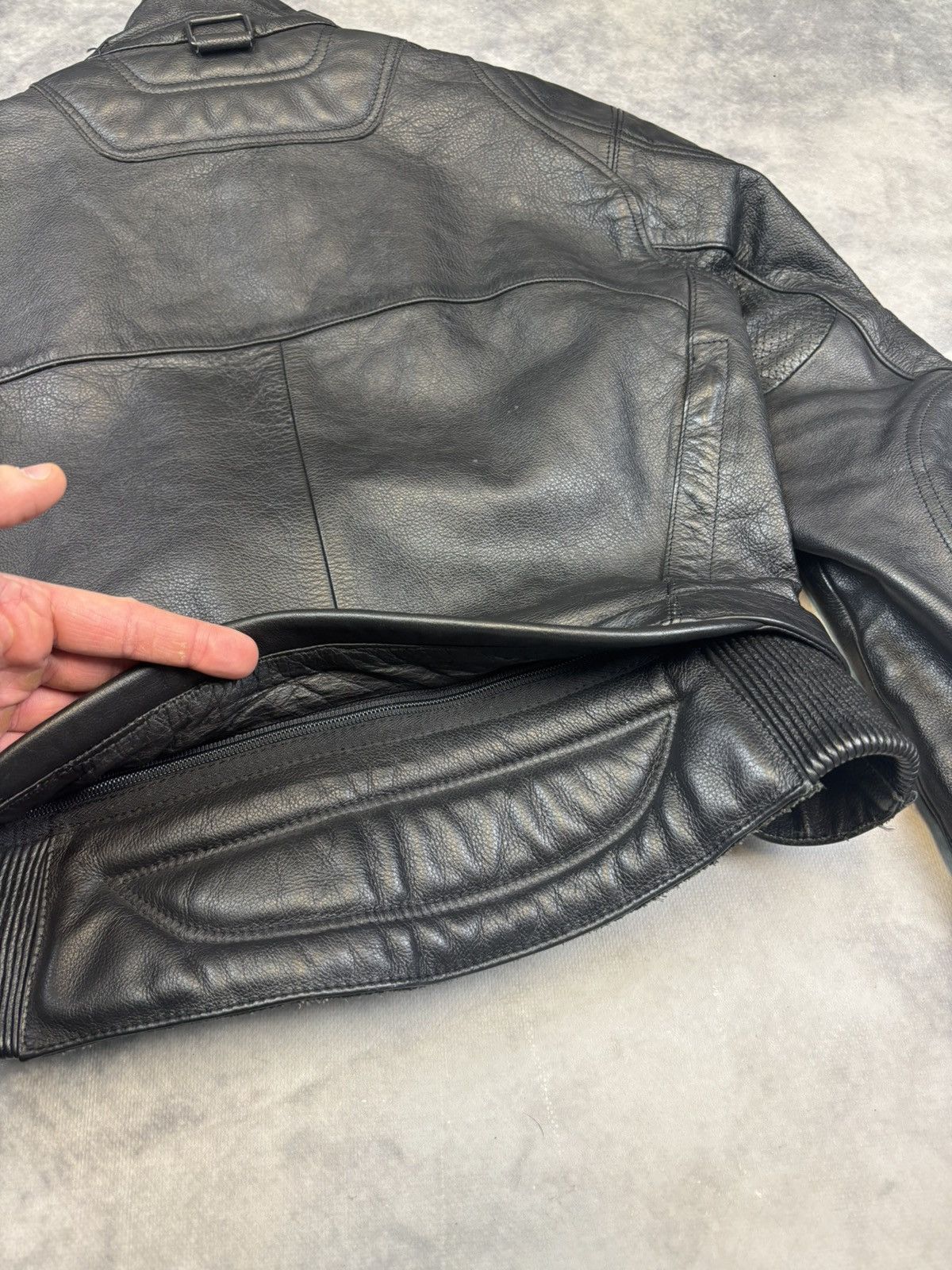 Dainese × Genuine Leather × NASCAR Vintage Dainese Biker Leather Jacket Avantgarde Japanese USA Size US S / EU 44-46 / 1 - 9 Thumbnail