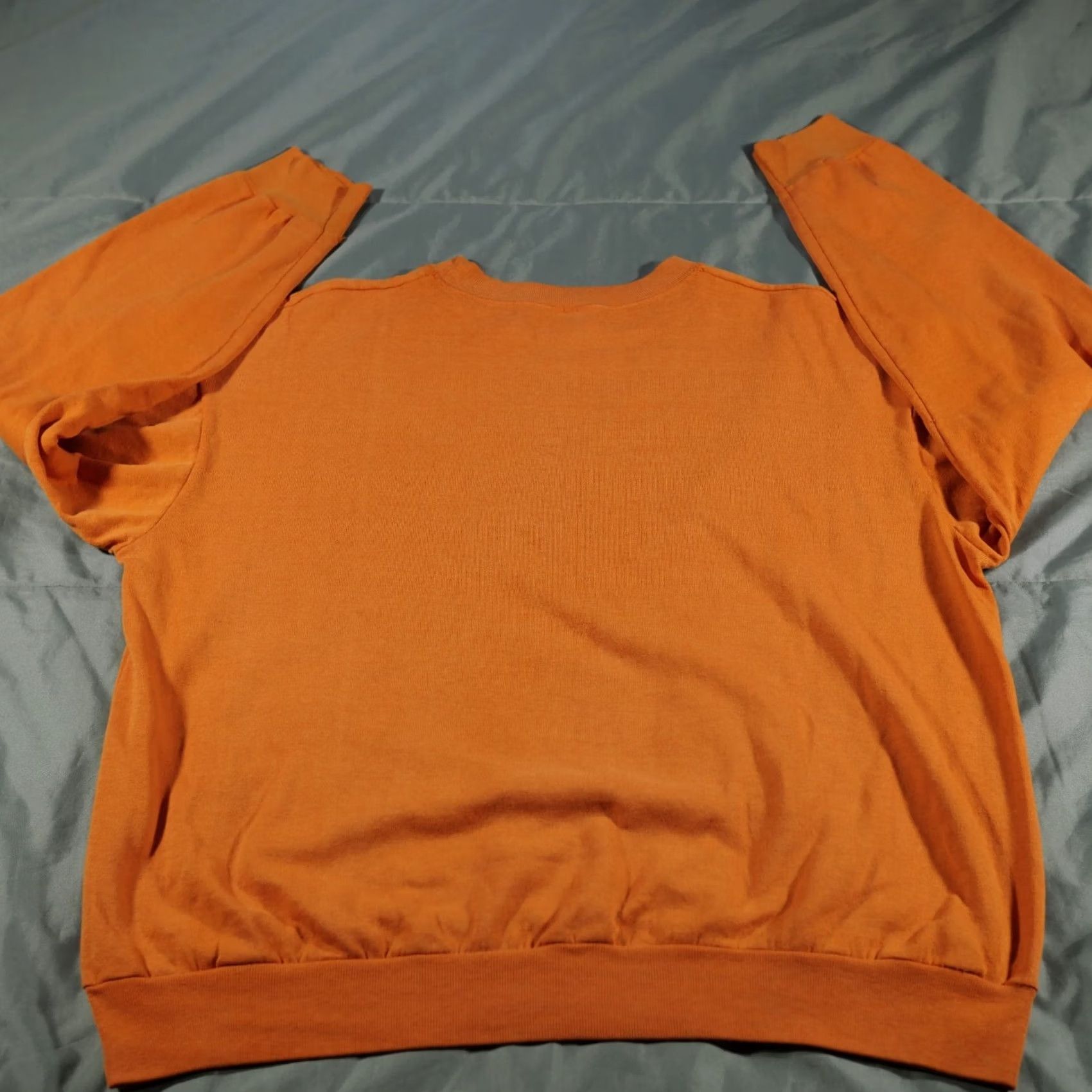 Vintage VINTAGE Miami Hurricanes Sweater Mens XL Orange Sebastian 70s Ibis Shirt Pullover Crew Neck Cotton Blend Fleece Logo All Seasons Classic Knits/Outdoor Size US XL / EU 56 / 4 - 4 Thumbnail