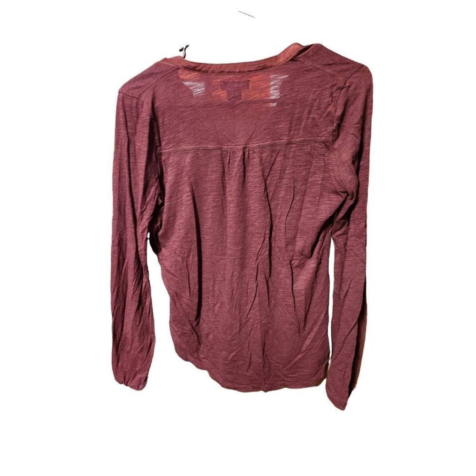 Lucky Brand Lucky brand XS live in love ❤️ top long sleeve burgundy Size XS / US 0-2 / IT 36-38 - 4 Thumbnail