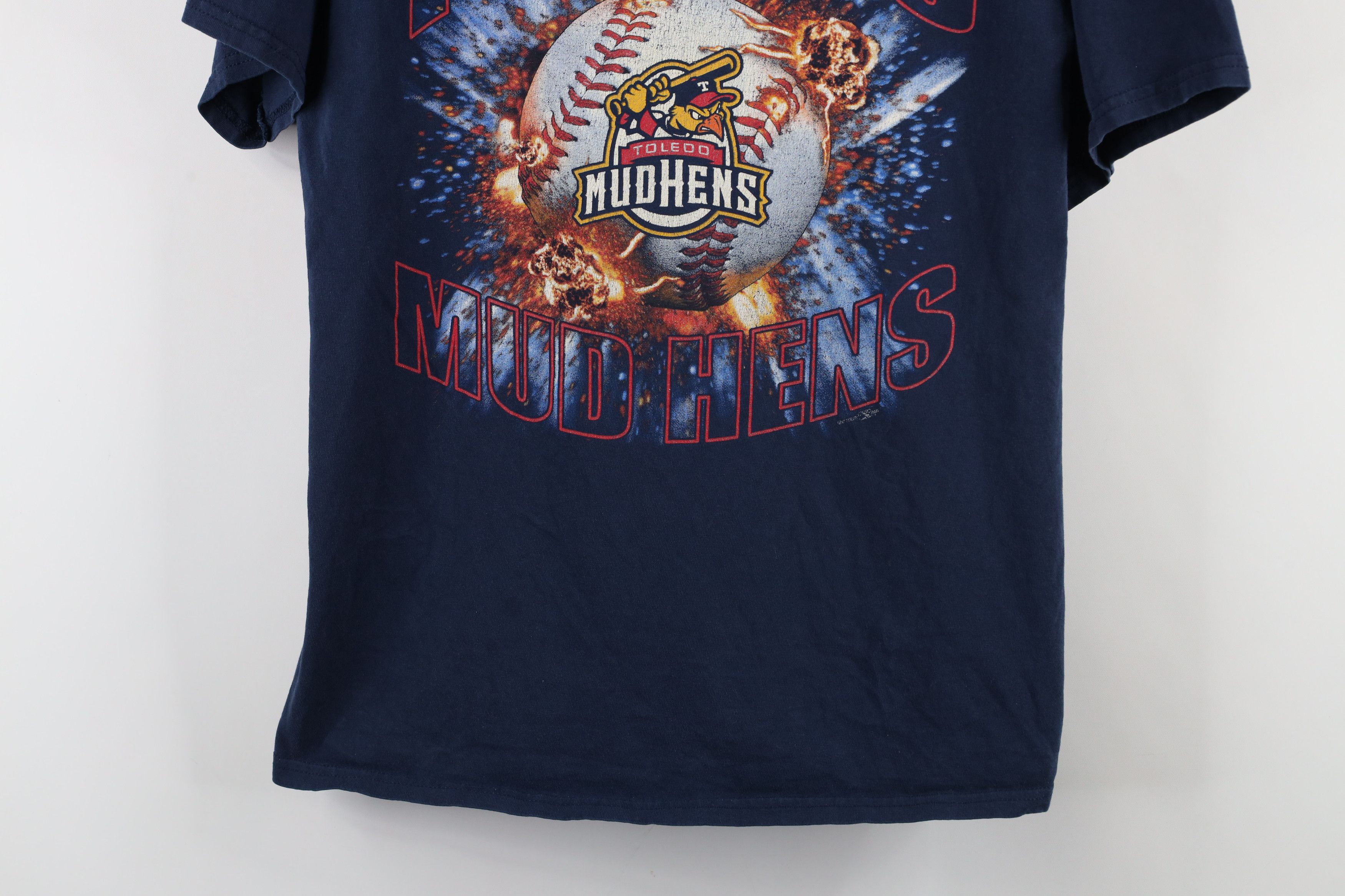 Vintage Vintage Y2K 2005 Baseball Toledo Mud Hens T-Shirt Blue Size US L / EU 52-54 / 3 - 3 Thumbnail