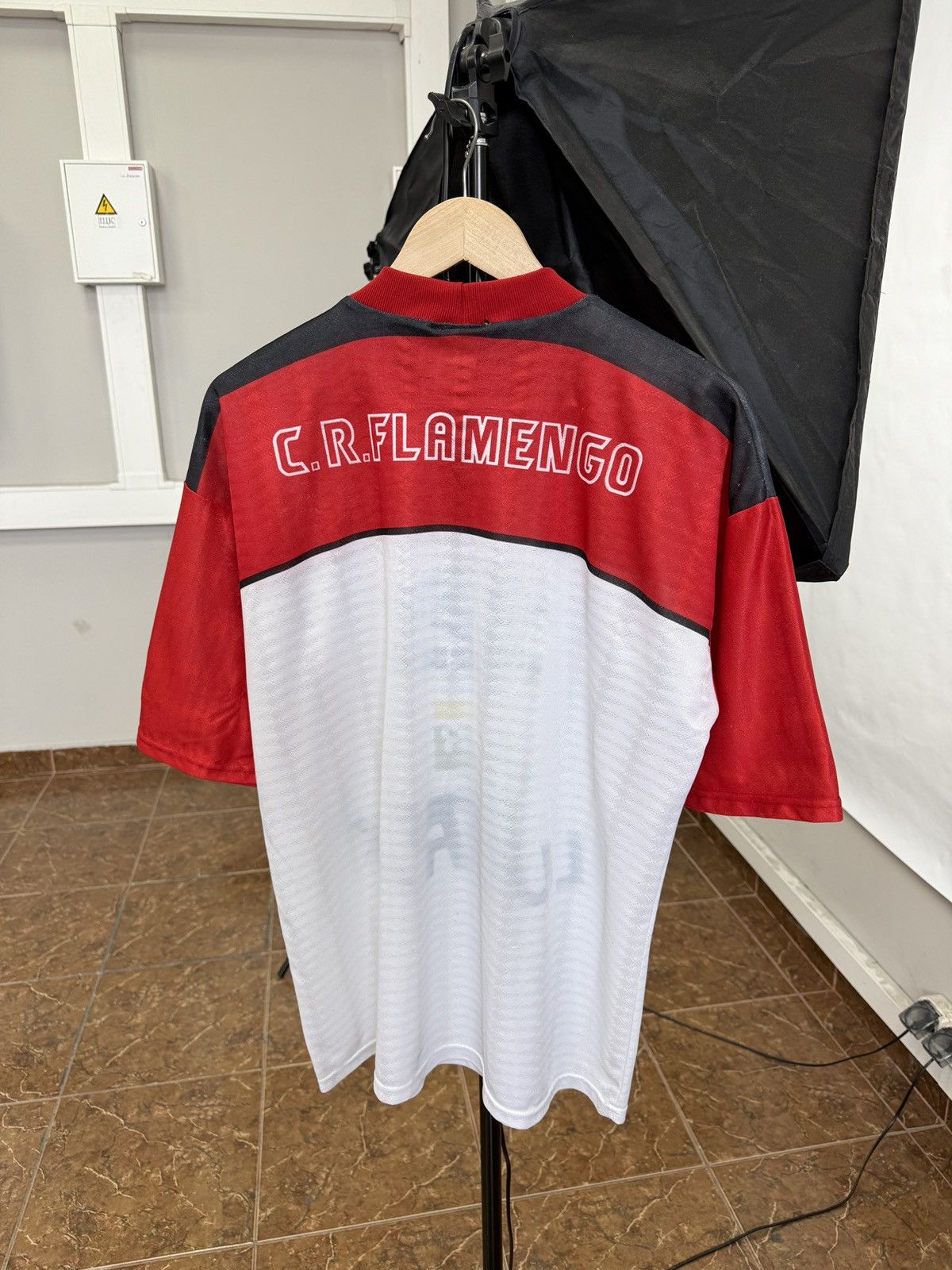 Umbro 🇧🇷 Vintage 90s Umbro C.R. Flamengo Football Training Jersey Size US L / EU 52-54 / 3 - 2 Thumbnail