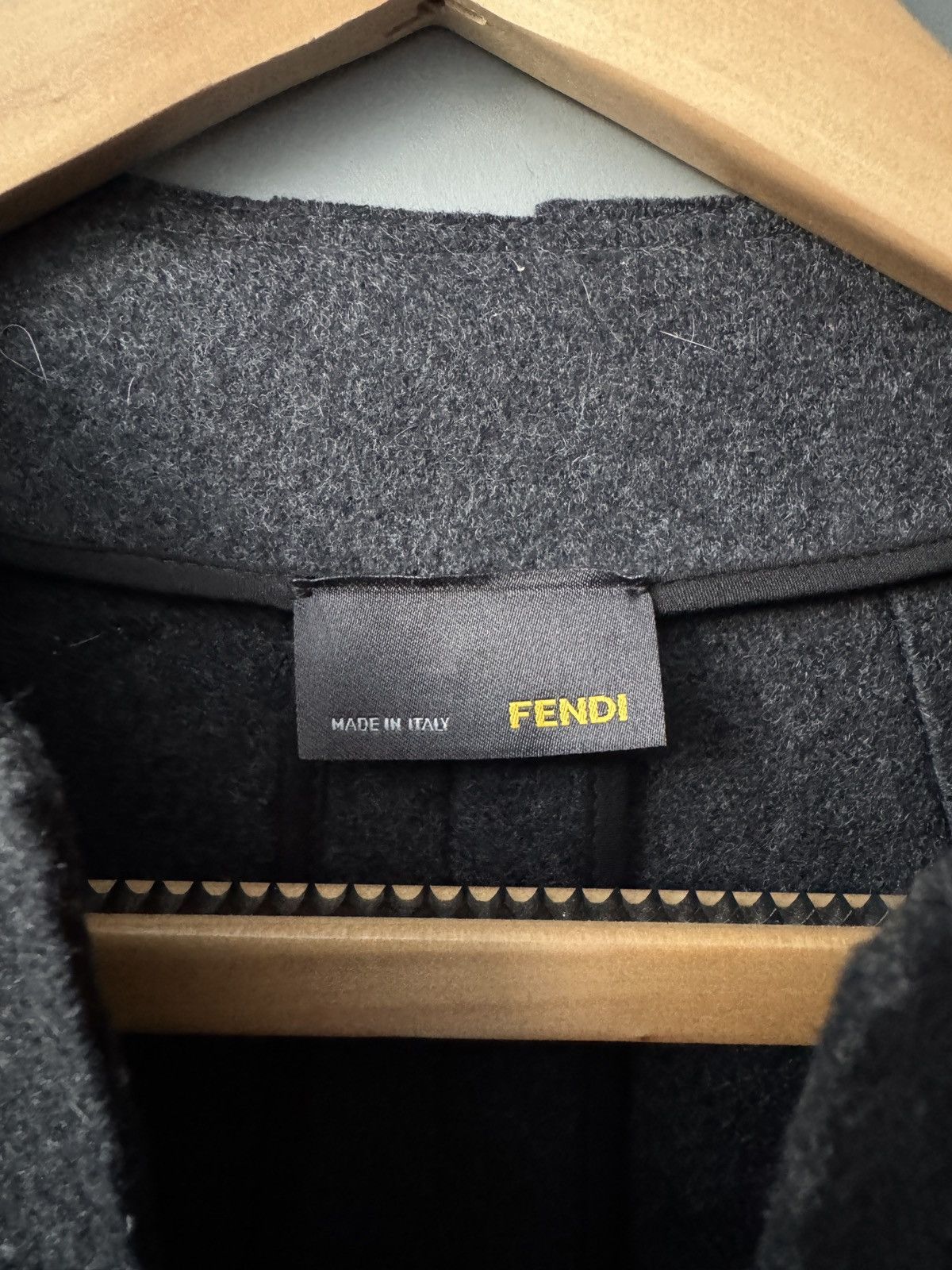 Fendi × Vintage Vintage Fendi Dark Grey Wool-Felt Minimal Silhouette Dress Size M / US 6-8 / IT 42-44 - 3 Thumbnail