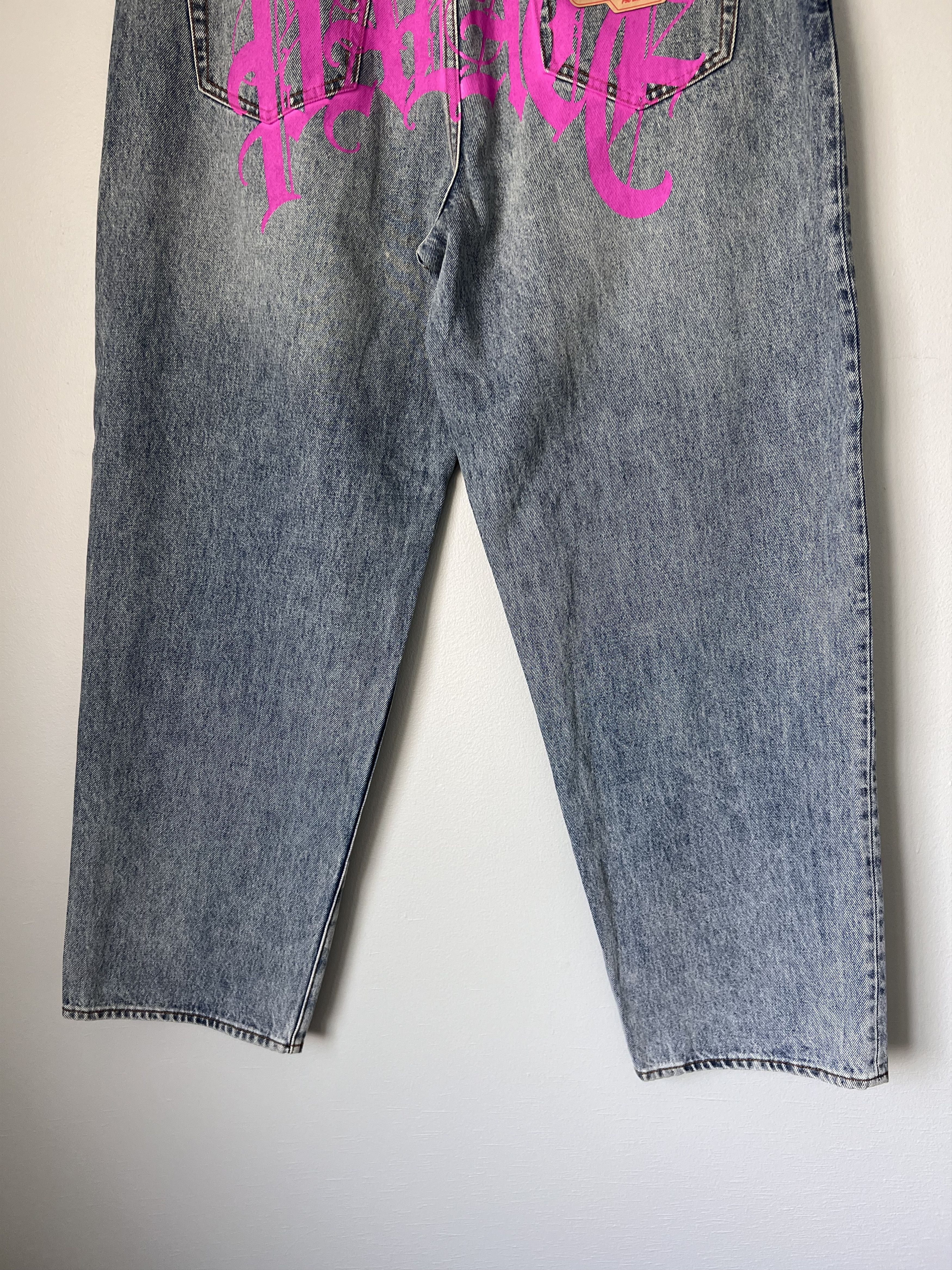 Palace Palace El Script P90 Baggy Jeans in Stone Wash Size US 34 / EU 50 - 3 Thumbnail