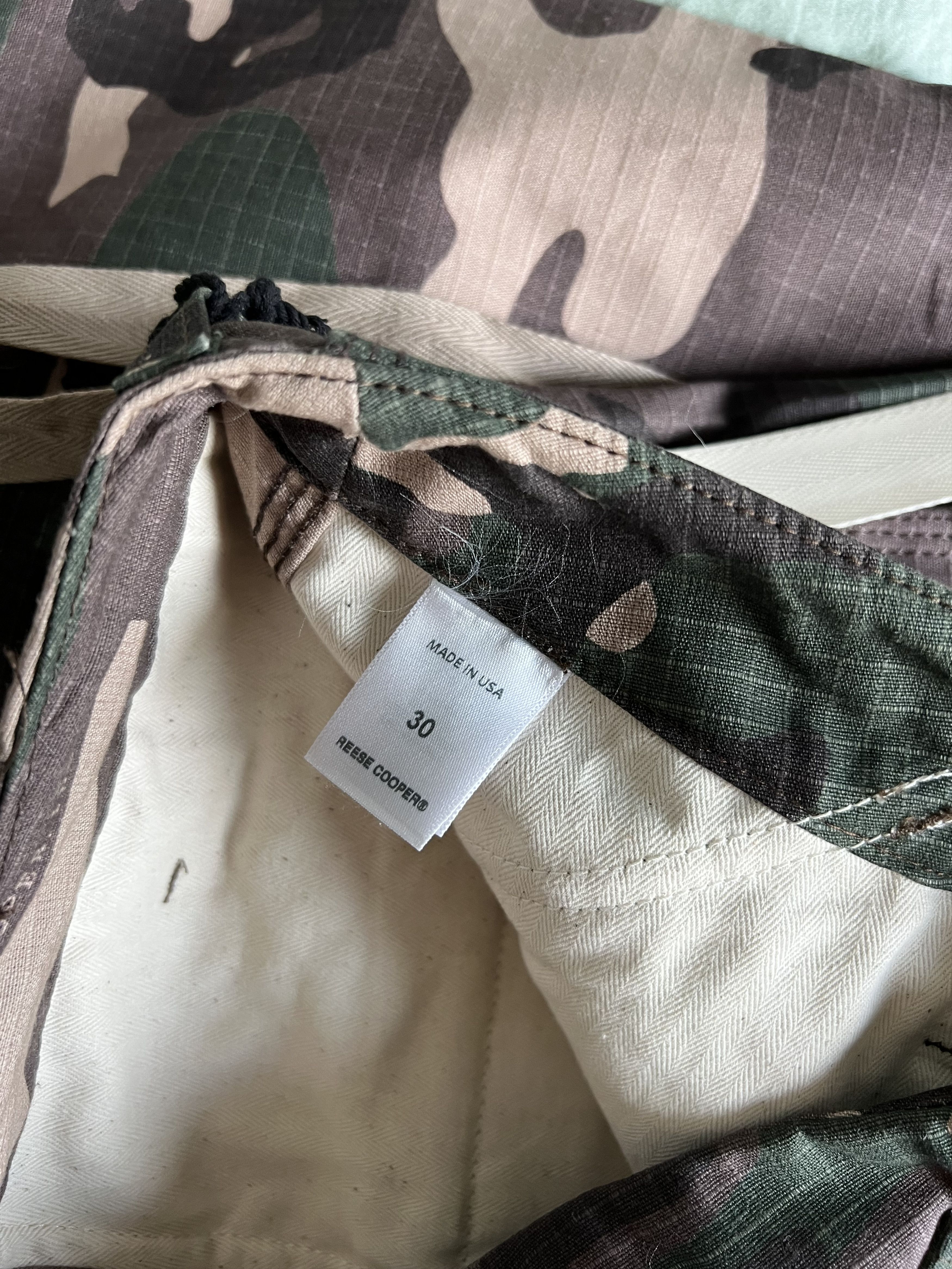 Reese Cooper Reese Cooper Cotton Ripstop Wide Leg Cargo Pants in Camo Size US 30 / EU 46 - 8 Thumbnail