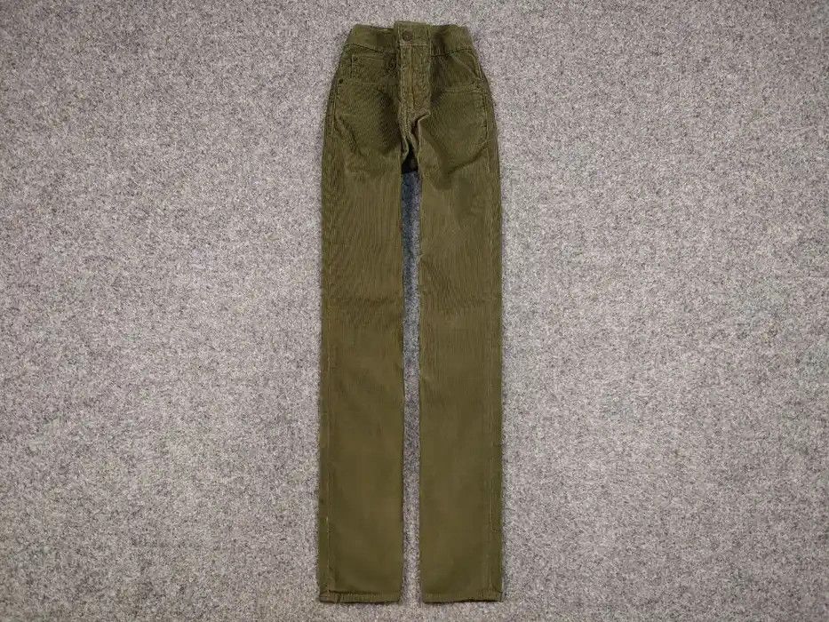 Levi's Vintage Levi’s 511 Green Corduroy Pants Olive Velvet Jeans Size US 28 / EU 44 - 1 Thumbnail