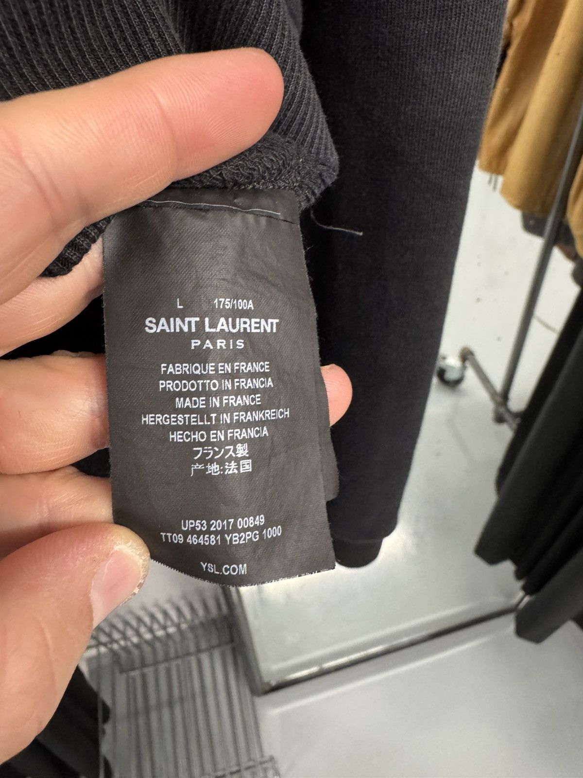 Saint Laurent Paris Saint Laurent Paris Black Hoodie Size US L / EU 52-54 / 3 - 5 Thumbnail