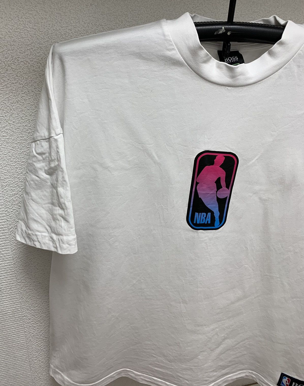 NBA Hugo Boss NBA white big logo t-shirt jersey 2xl axle Size US XXL / EU 58 / 5 - 3 Thumbnail