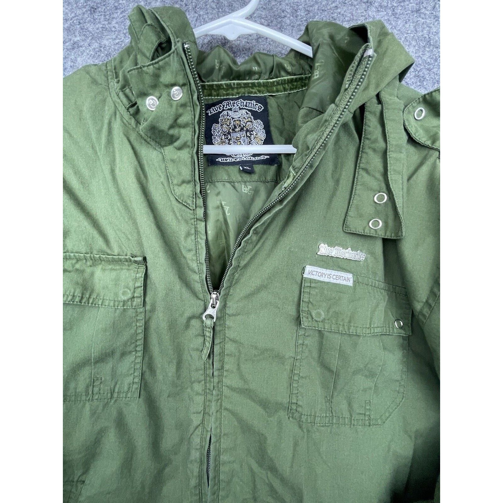 Live Mechanics Live Mechanics Jacket XL Moto Victory Is Certain Streetwear Size US XL / EU 56 / 4 - 4 Thumbnail
