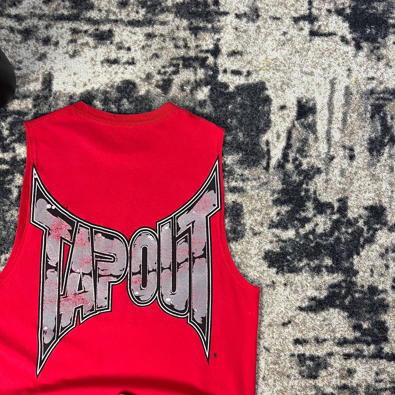 Tapout Tapout Vintage Y2K Big Logo Tank Top Streetwear Style Size US L / EU 52-54 / 3 - 3 Thumbnail