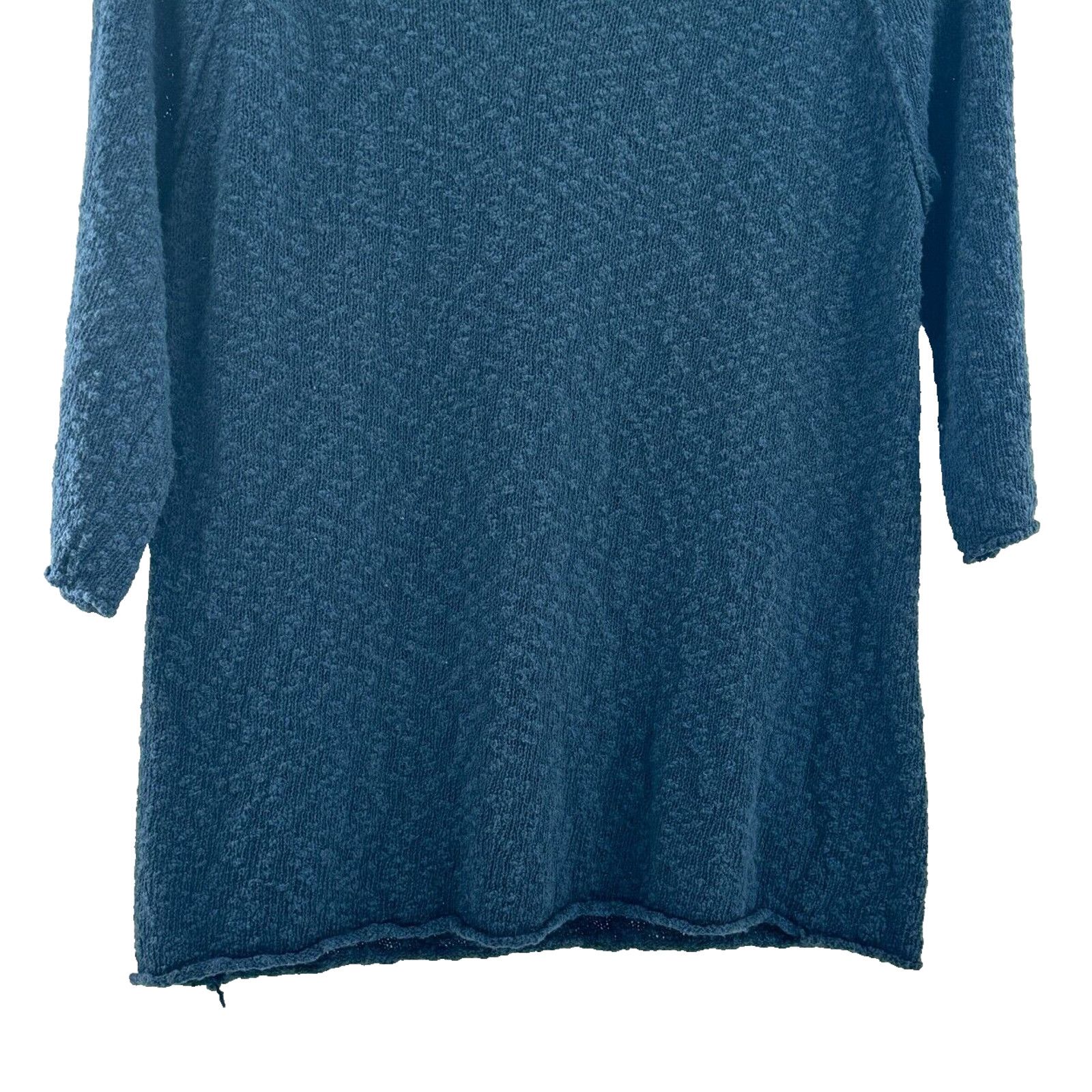 J. Jill J. Jill Petite Small Blue 3/4 Sleeve Sweater Classic Cabin Size S / US 4 / IT 40 - 3 Thumbnail