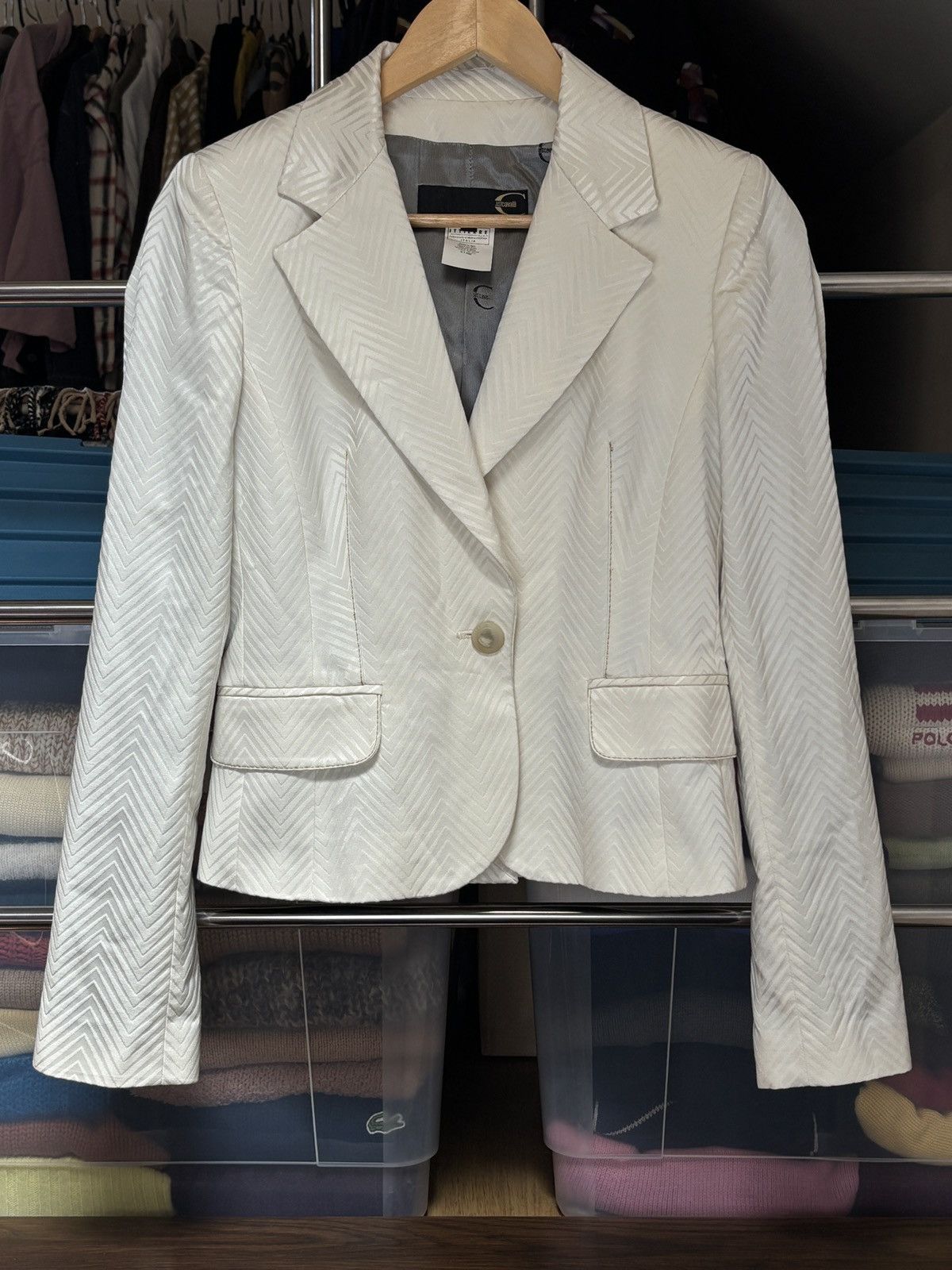 Just Cavalli Just Cavalli Luxury Blazer Jacket Vintage Designer Size S / US 4 / IT 40 - 1 Thumbnail