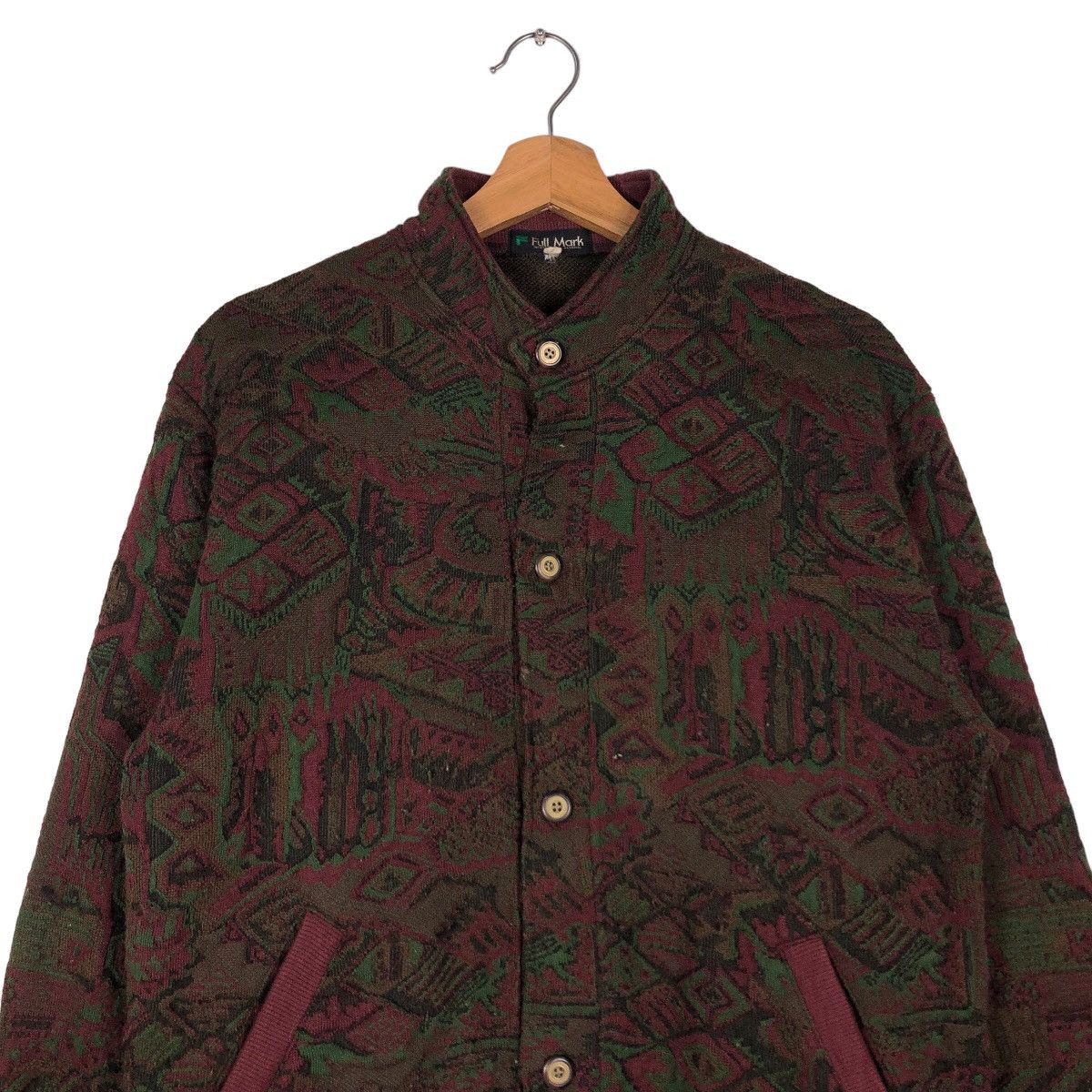 Hysteric Glamour Vintage Cardigan Button Bomber Jacket FullMark Issey Miyake Size US M / EU 48-50 / 2 - 3 Thumbnail