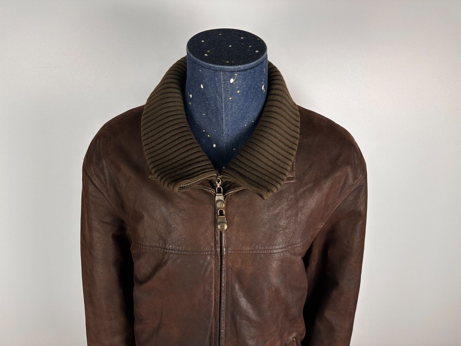 Paul & Shark Paul & Shark Vintage Men’s Leather Jacket Brown Mens Size L Size US L / EU 52-54 / 3 - 2 Thumbnail