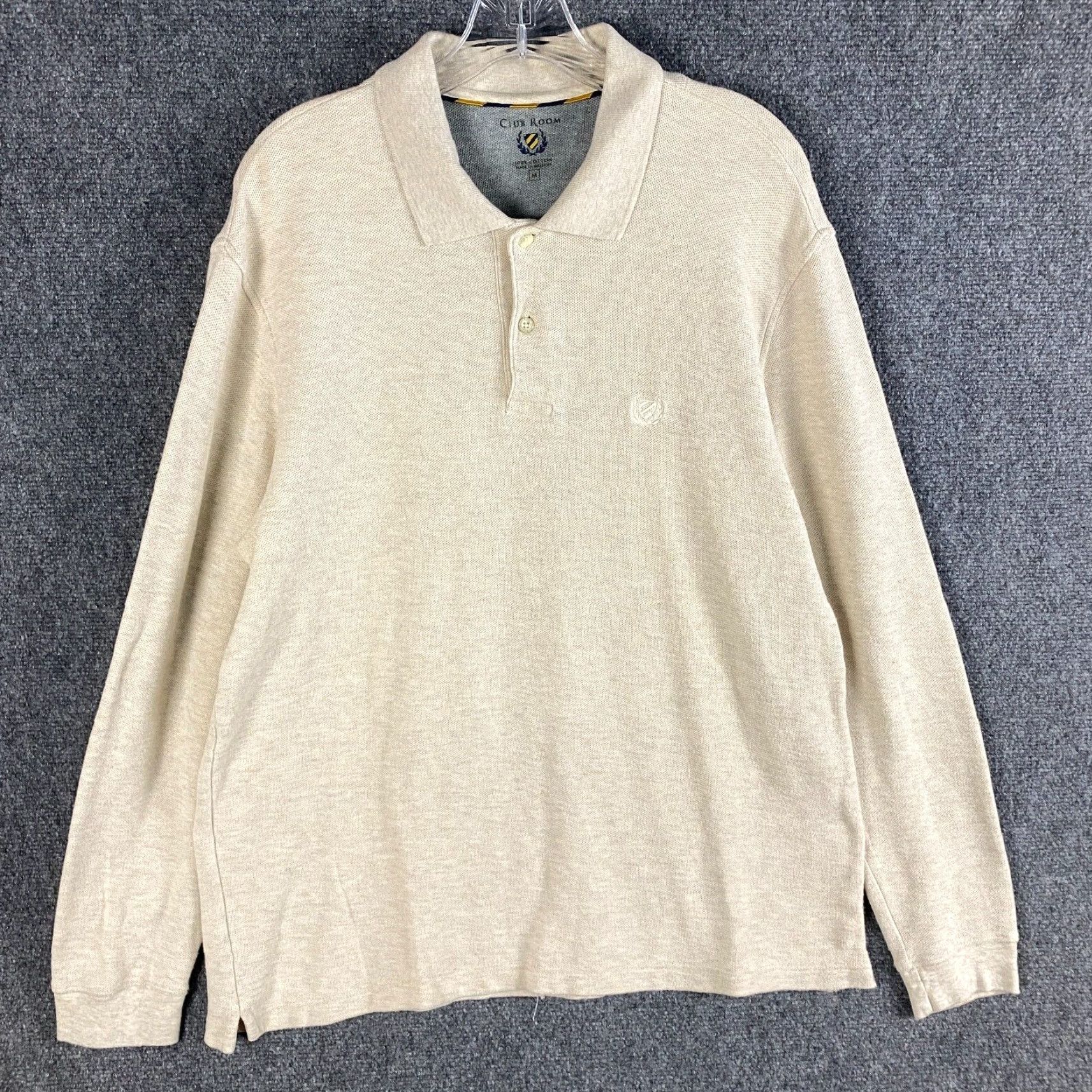 Club Room Club Room Polo Shirt Men’s Long Sleeve Beige 100 Cotton M Adult Polo Shirt Men M Beige 100 Cotton Polo Shirt Club Room Mens M Size US M / EU 48-50 / 2 - 2 Thumbnail