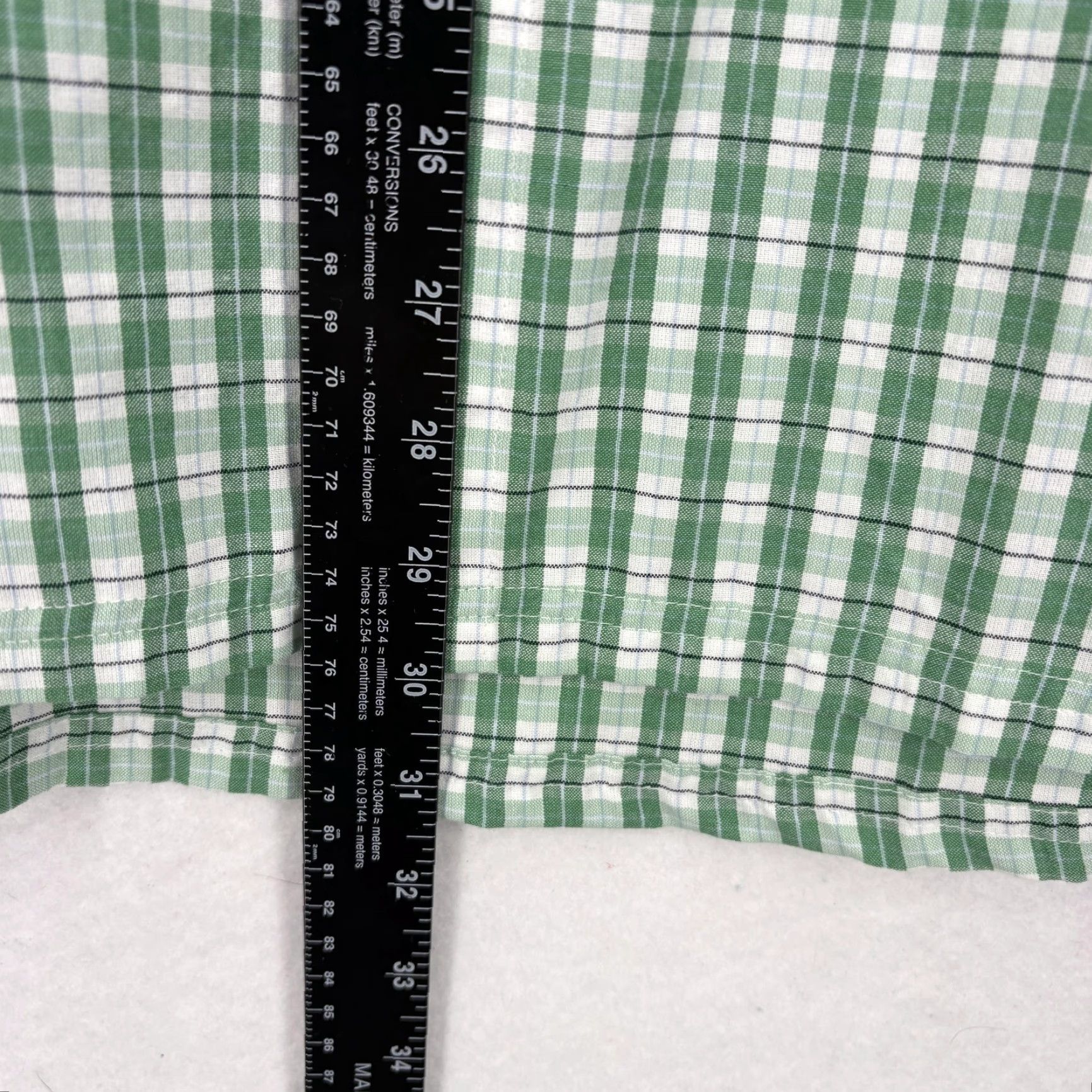 Bugle Boy VINTAGE Bugle Boy Shirt Mens XL Green White Plaid Short Sleeve Button Down NWT Size US XL / EU 56 / 4 - 7 Thumbnail