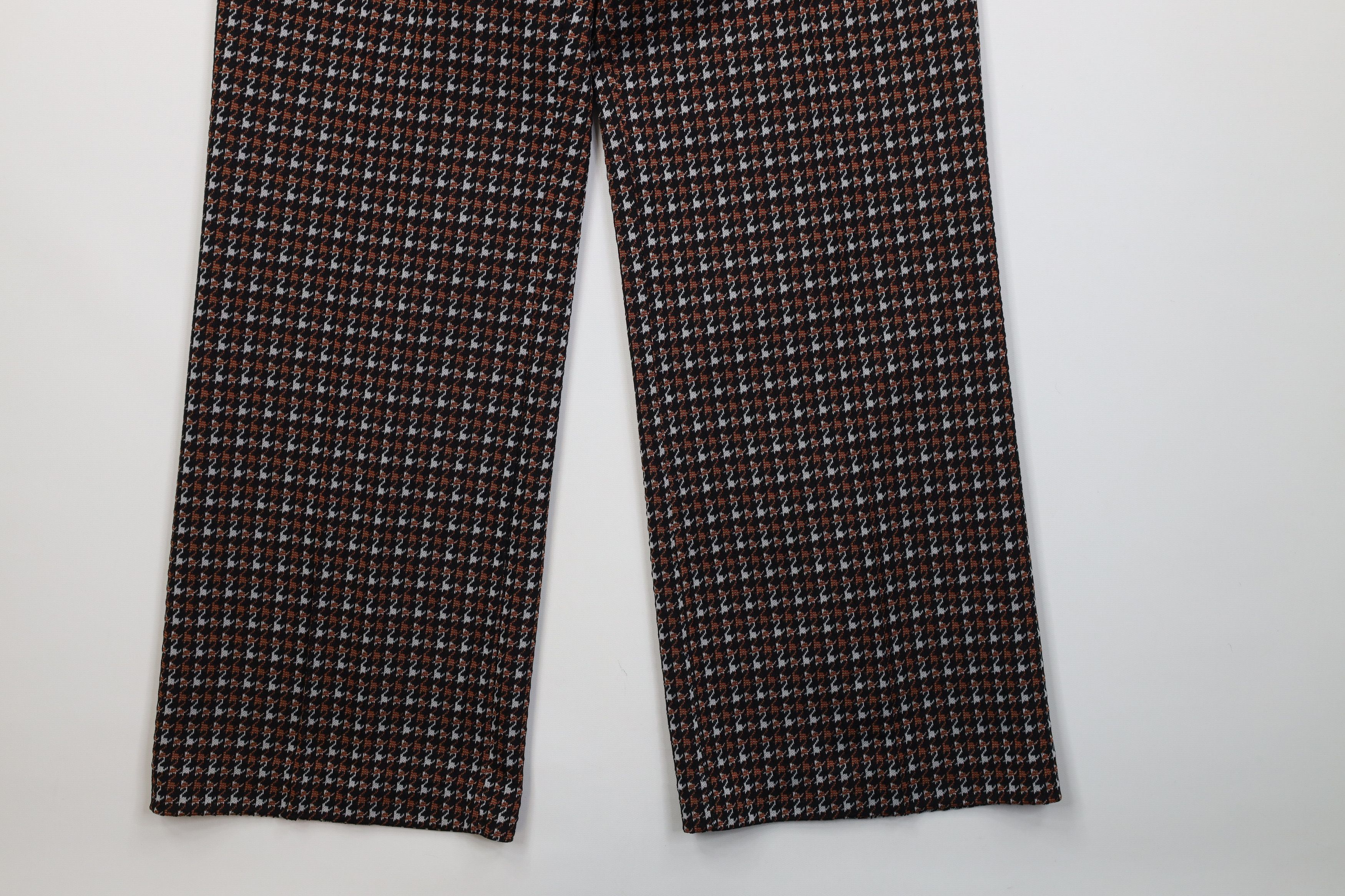 Vintage Vinage 60s 70s Streetwear Knit Bell Bottoms Pants USA Size 36" / US 14 / IT 50 - 5 Thumbnail