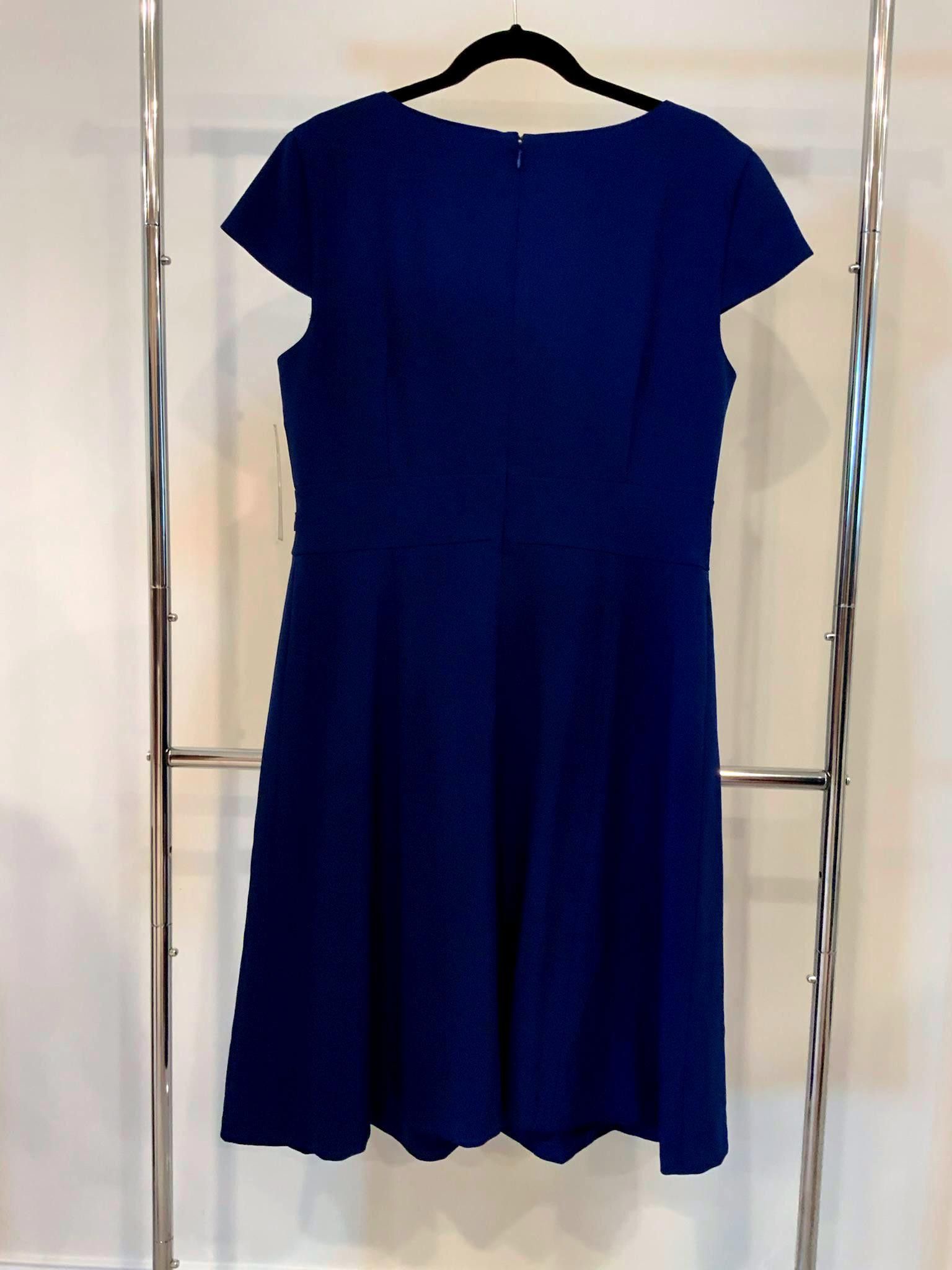 Designer Elegant Tahari Arthur S. Levine Navy Blue Dress | Grailed