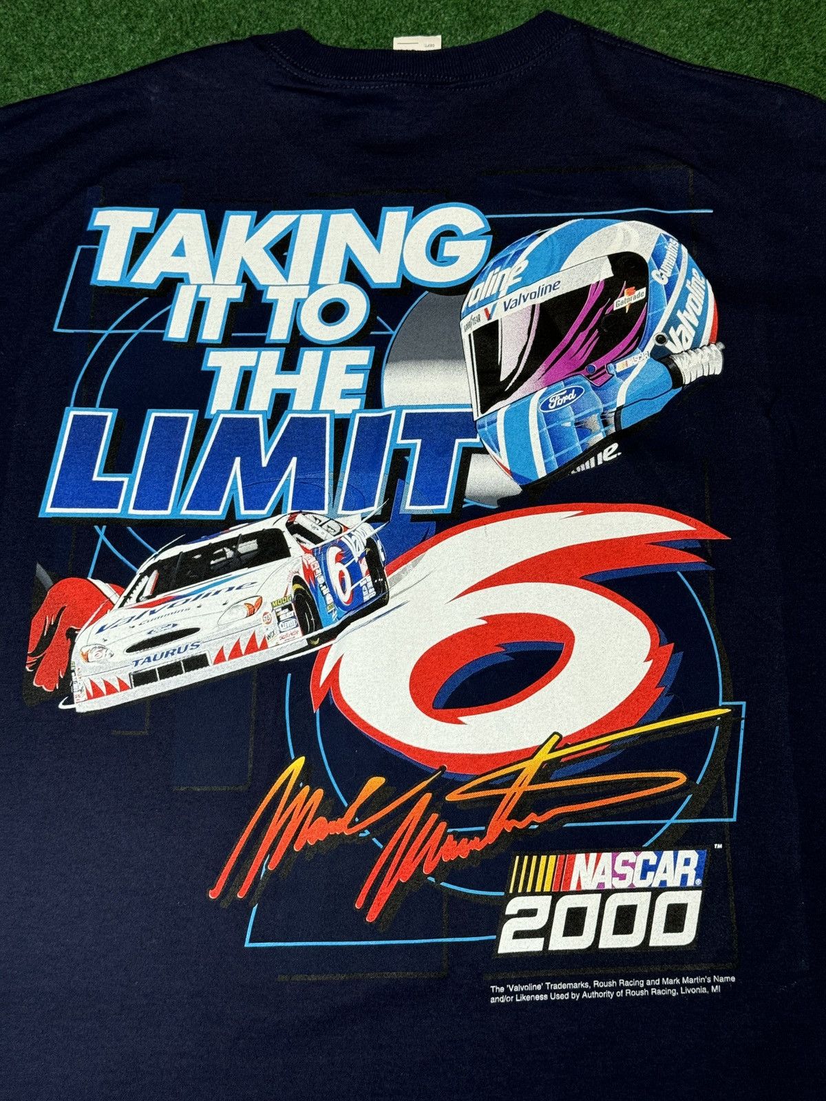 NASCAR × Vintage Vintage 90s Y2K Mark Martin Valvoline Racing Nascar T Shirt Size US L / EU 52-54 / 3 - 4 Thumbnail