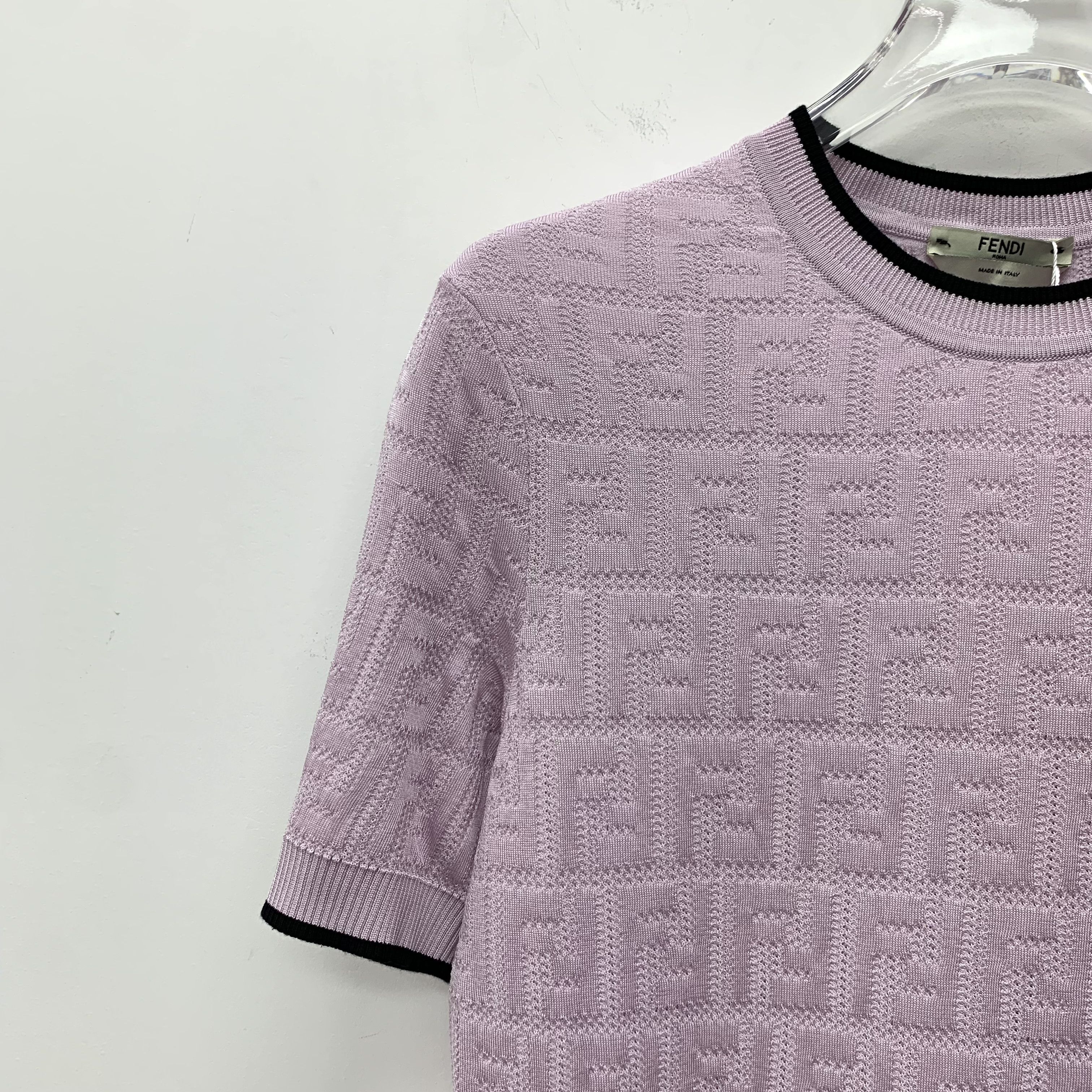 Fendi Fendi Cotton Knit T-Shirt (Size S) Size S / US 4 / IT 40 - 6 Thumbnail