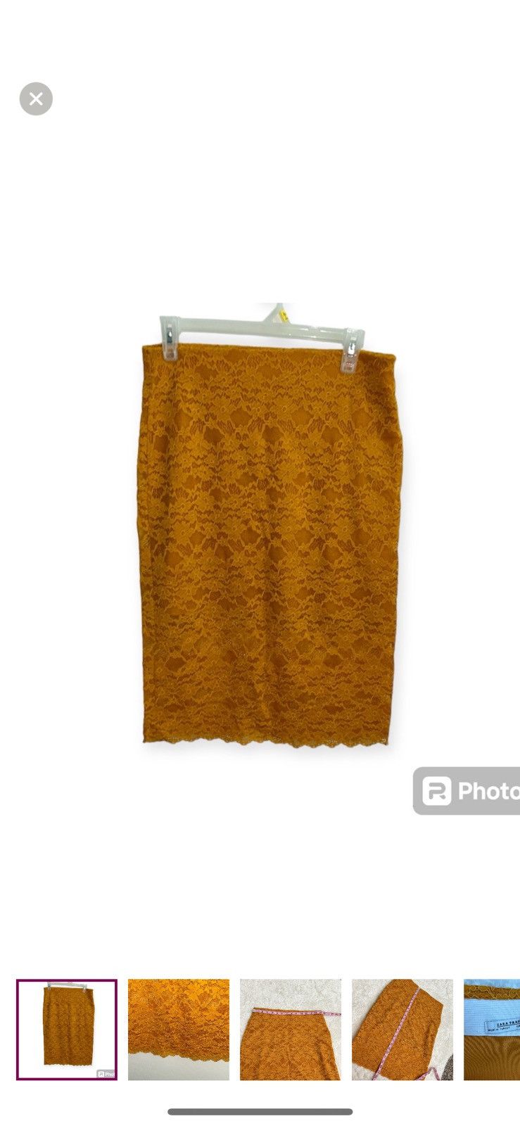 Zara Zara trafaluc medium lace pencil skirt Size 28" / US 6 / IT 42 - 1 Thumbnail