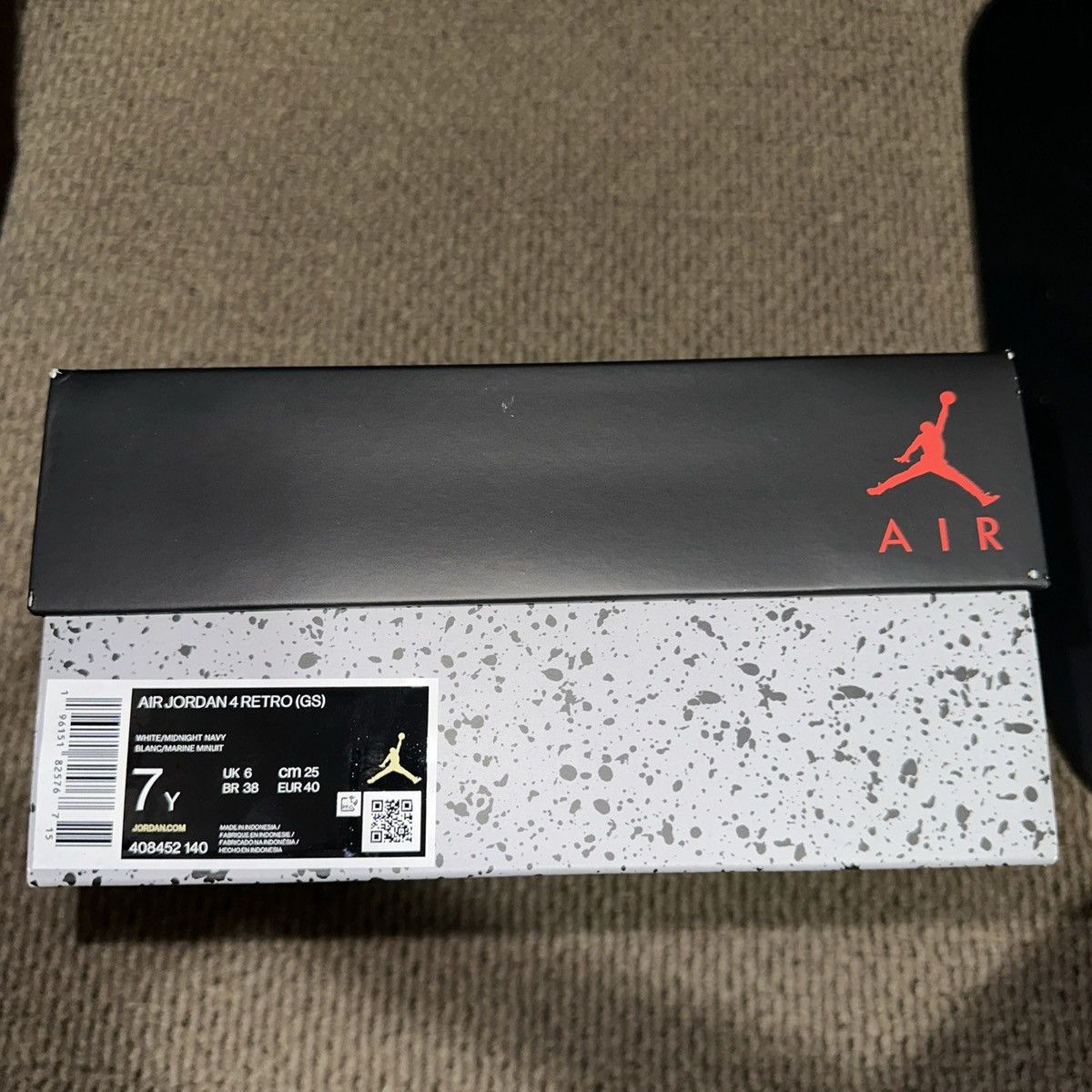 Jordan Brand × Nike Jordan 4 Retro Midnight Navy (GS) Size US 7 / EU 40 - 8 Thumbnail