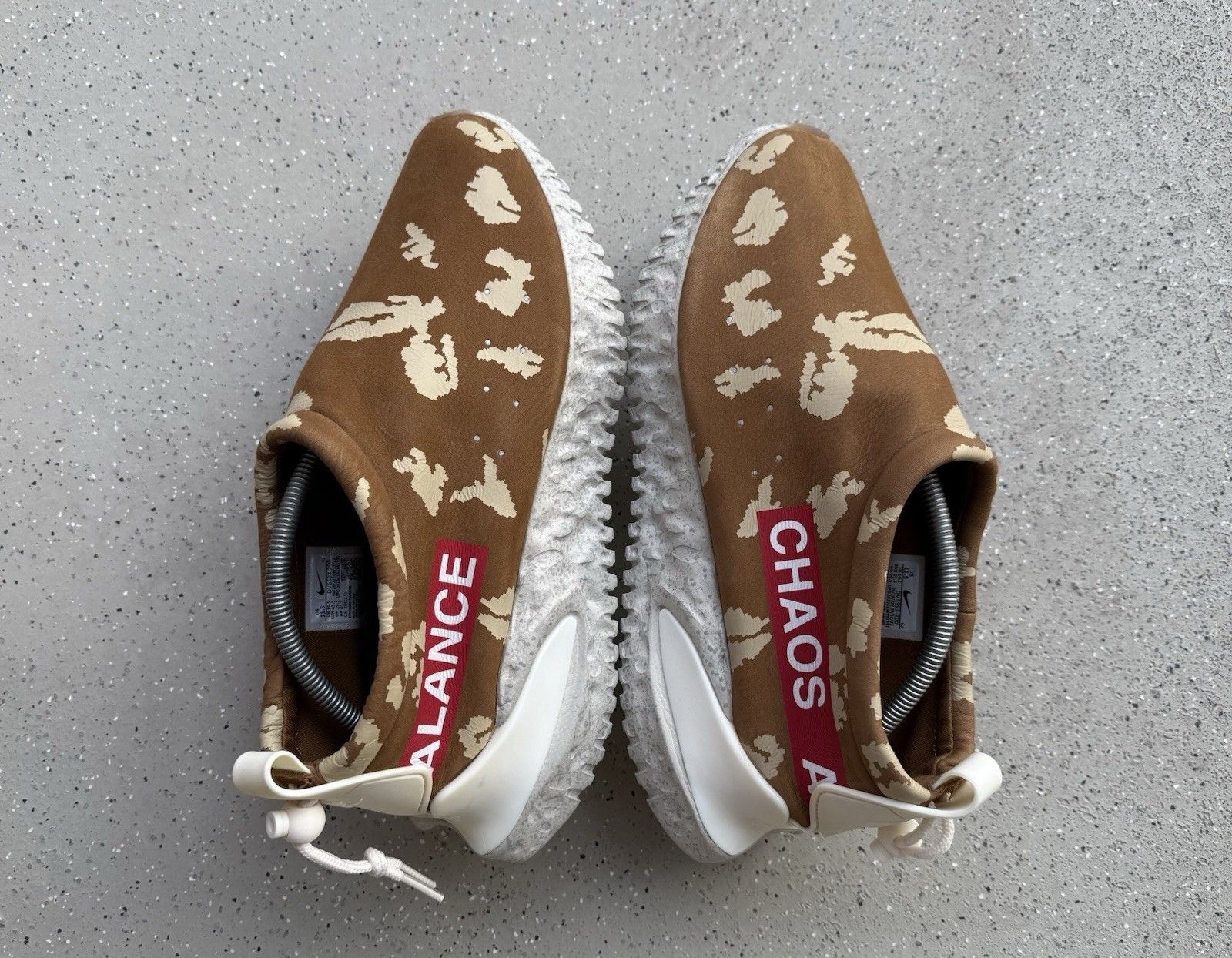 Nike × Undercover Nike Moc Flow SP x Undercover Ale Brown Red White Men's Size US 11.5 / EU 44-45 - 18 Thumbnail
