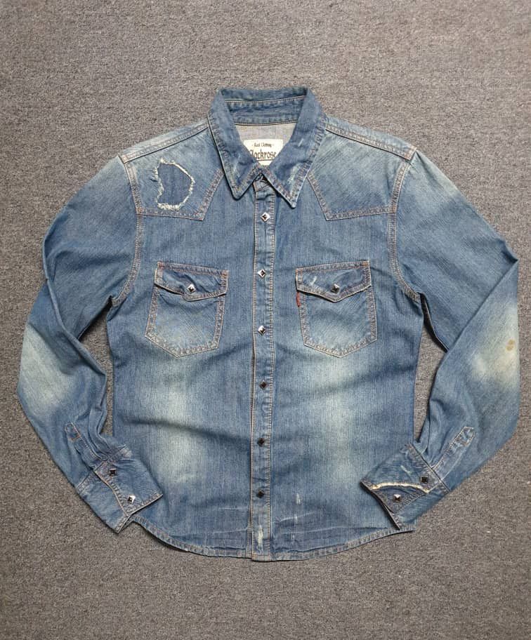 JACKROSE Jack Rose distressed western Japanese shirt Size US M / EU 48-50 / 2 - 1 Thumbnail