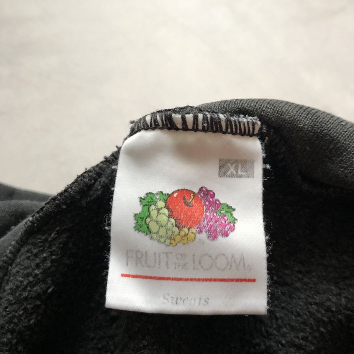 Fruit Of The Loom × Vintage Vintage Hoodie Fruit Of The Loom hoodie BLANK KANYE VIBE Size US XL / EU 56 / 4 - 4 Thumbnail