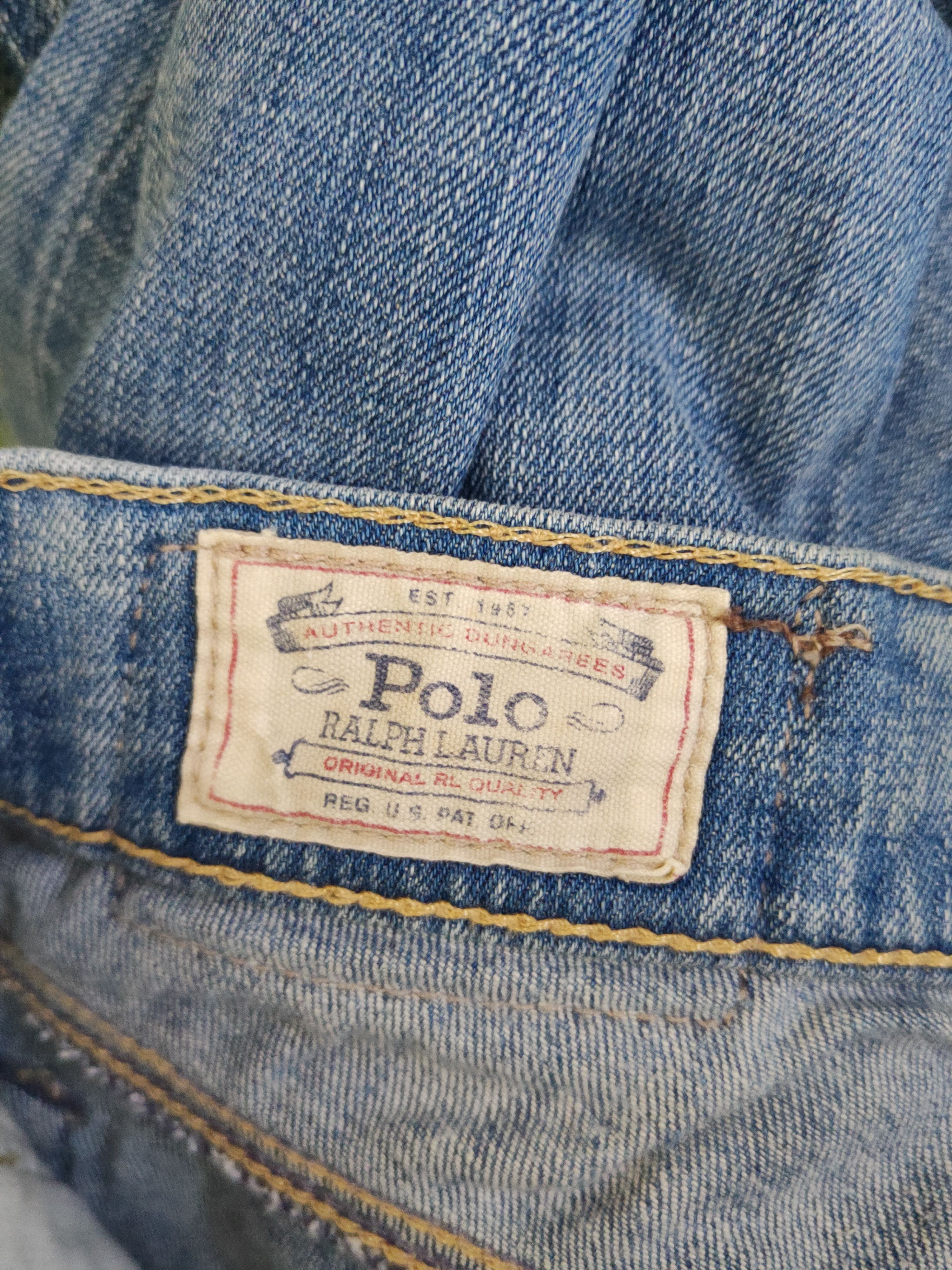 Polo Ralph Lauren Polo Ralph Lauren skinny Blue Ripped denim Jeans #46-901 Size US 31 - 18 Thumbnail