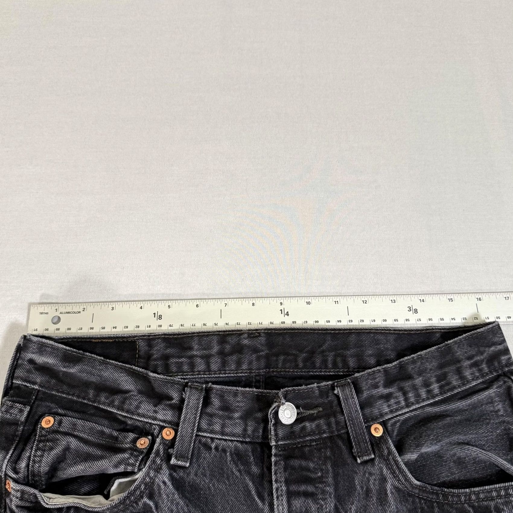 Levi's Levi's Jeans Mens 33x30 Black 501 Straight Fit Distressed Denim Pants Y2K Size US 33 - 7 Thumbnail