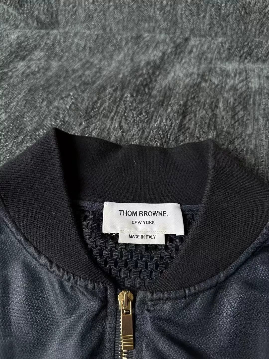 Thom Browne thom browne navy er jacket with stripes Size US M / EU 48-50 / 2 - 2 Thumbnail