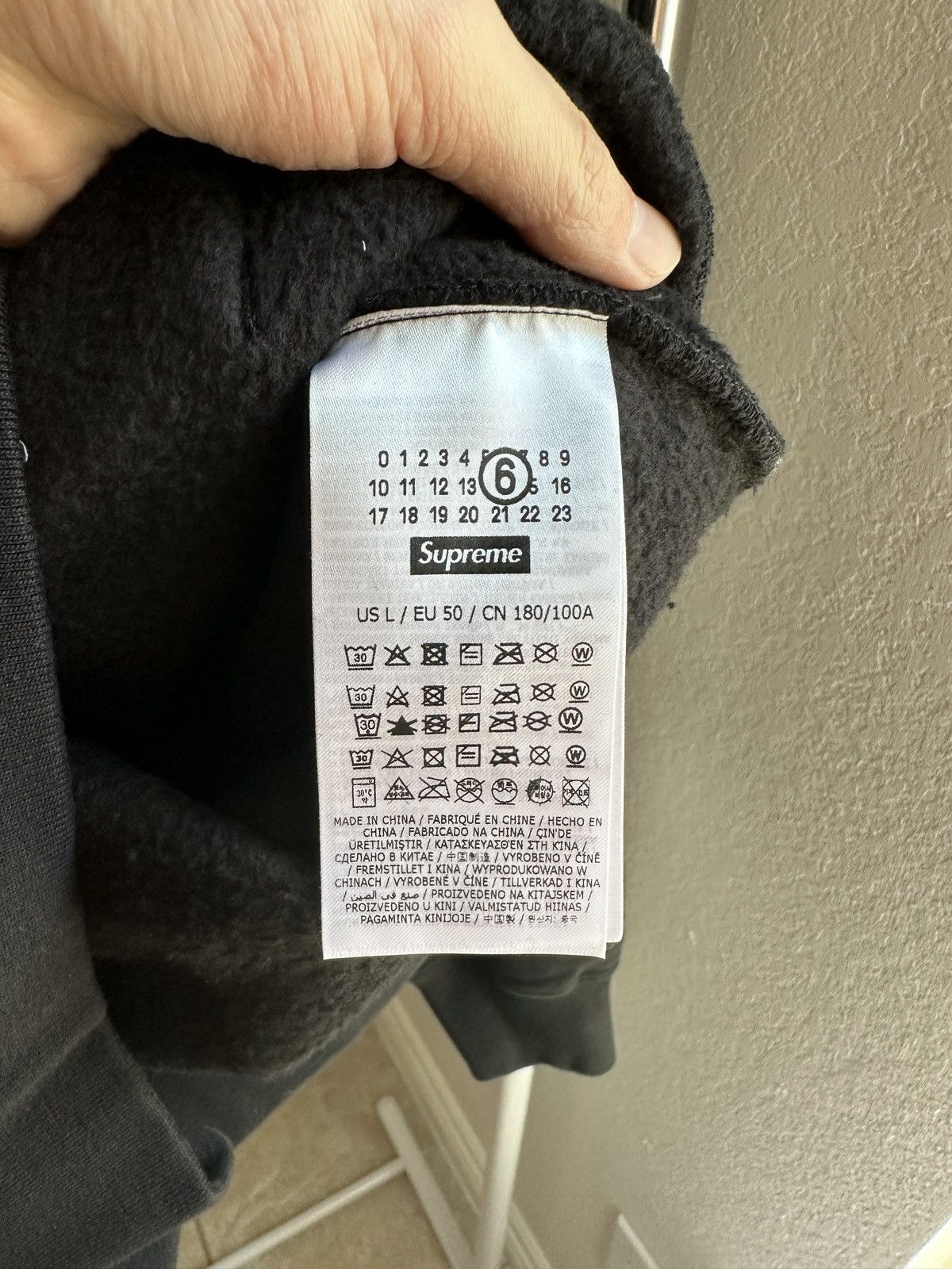 Maison Margiela × Supreme Supreme x MM6 Maison Margiela Eagle Zip Up Hoodie Black Size US L / EU 52-54 / 3 - 8 Thumbnail