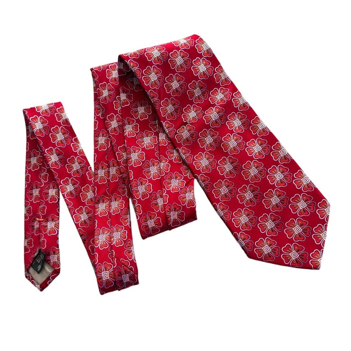 Ermenegildo Zegna Ermenegildo Zegna 100% silk floral embroidered neck tie 4” w Size ONE SIZE - 3 Thumbnail