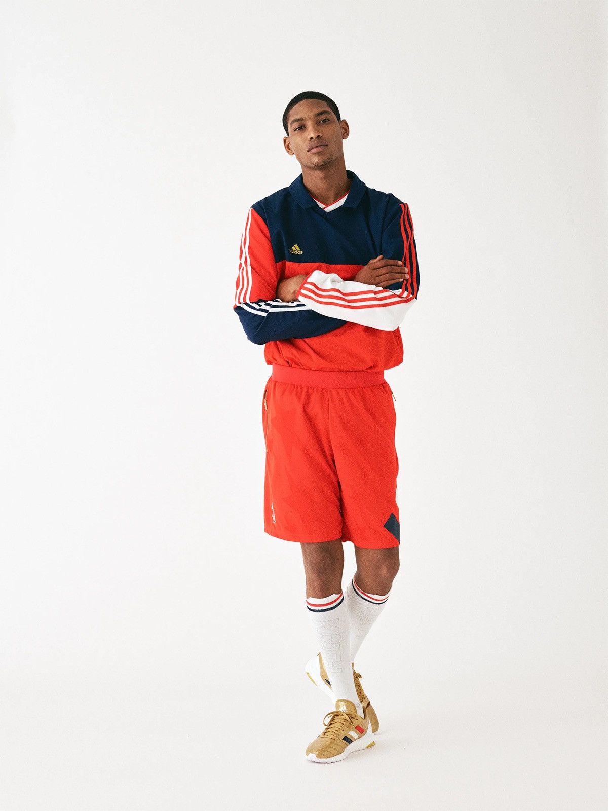 Adidas × Kith Team USA Nylon Football Overshirt Size US M / EU 48-50 / 2 - 3 Thumbnail