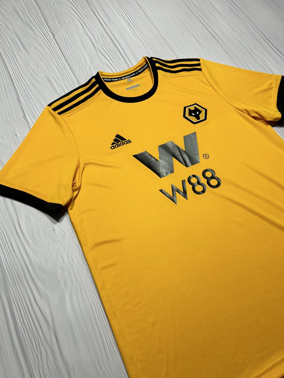 Adidas Wolverhampton 2018/19 Adidas Soccer Jersey Size L Size US L / EU 52-54 / 3 - 3 Thumbnail